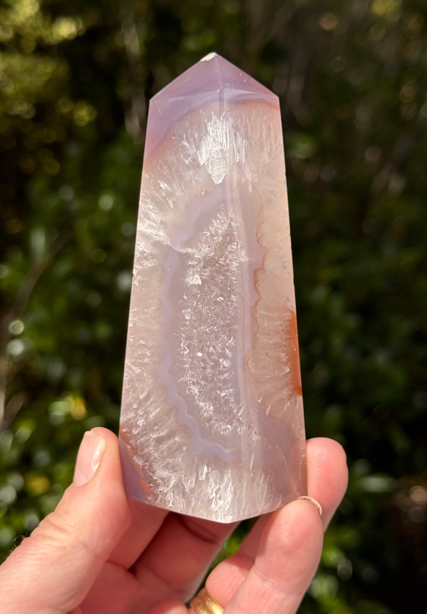 Druzy Agate Obelisk