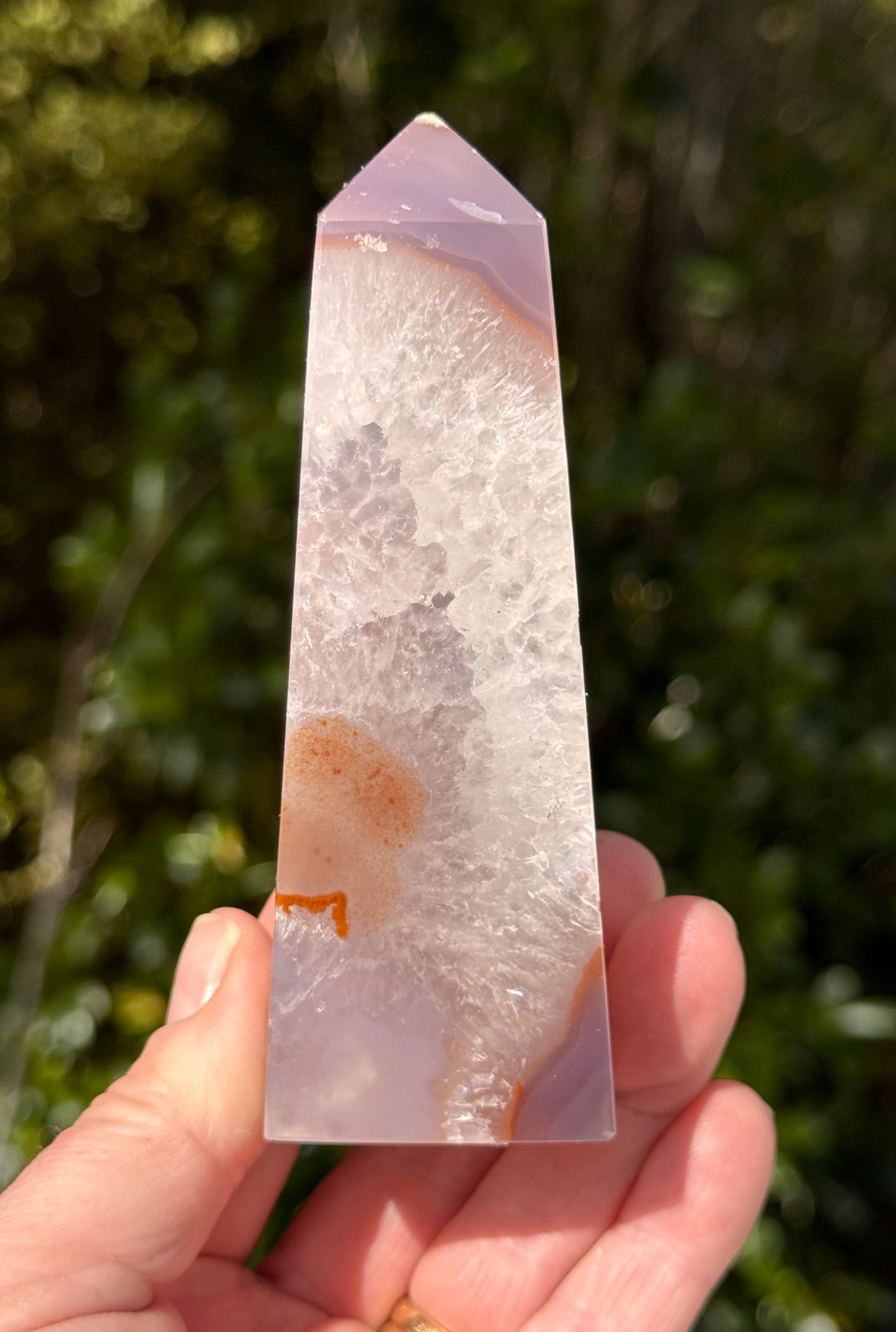 Druzy Agate Obelisk