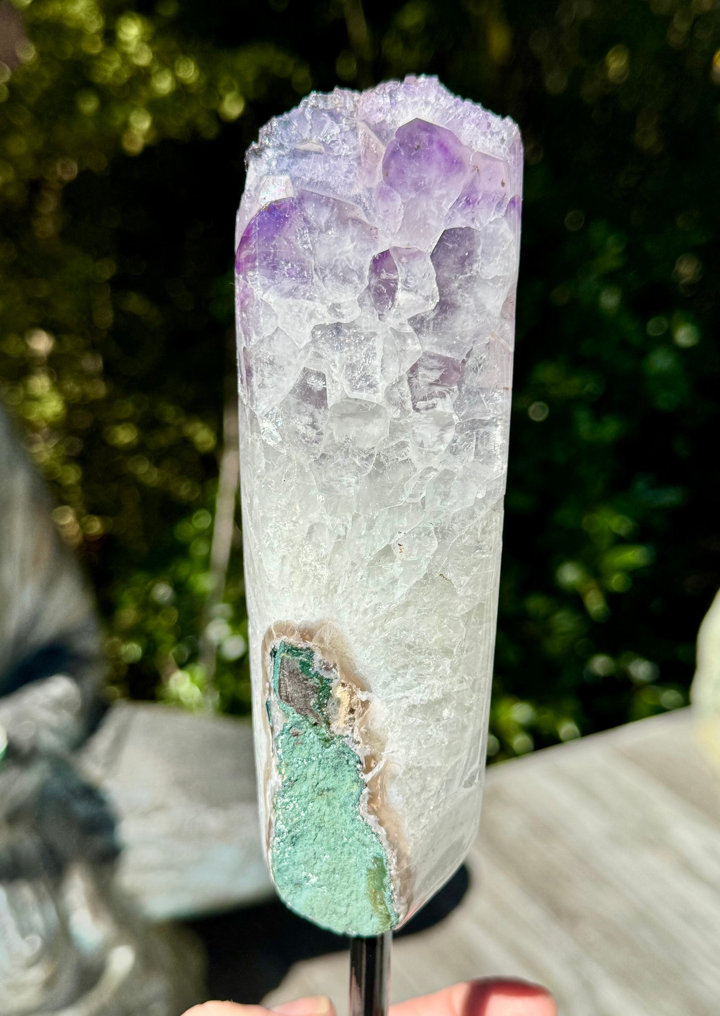 Amethyst Cluster On a stand