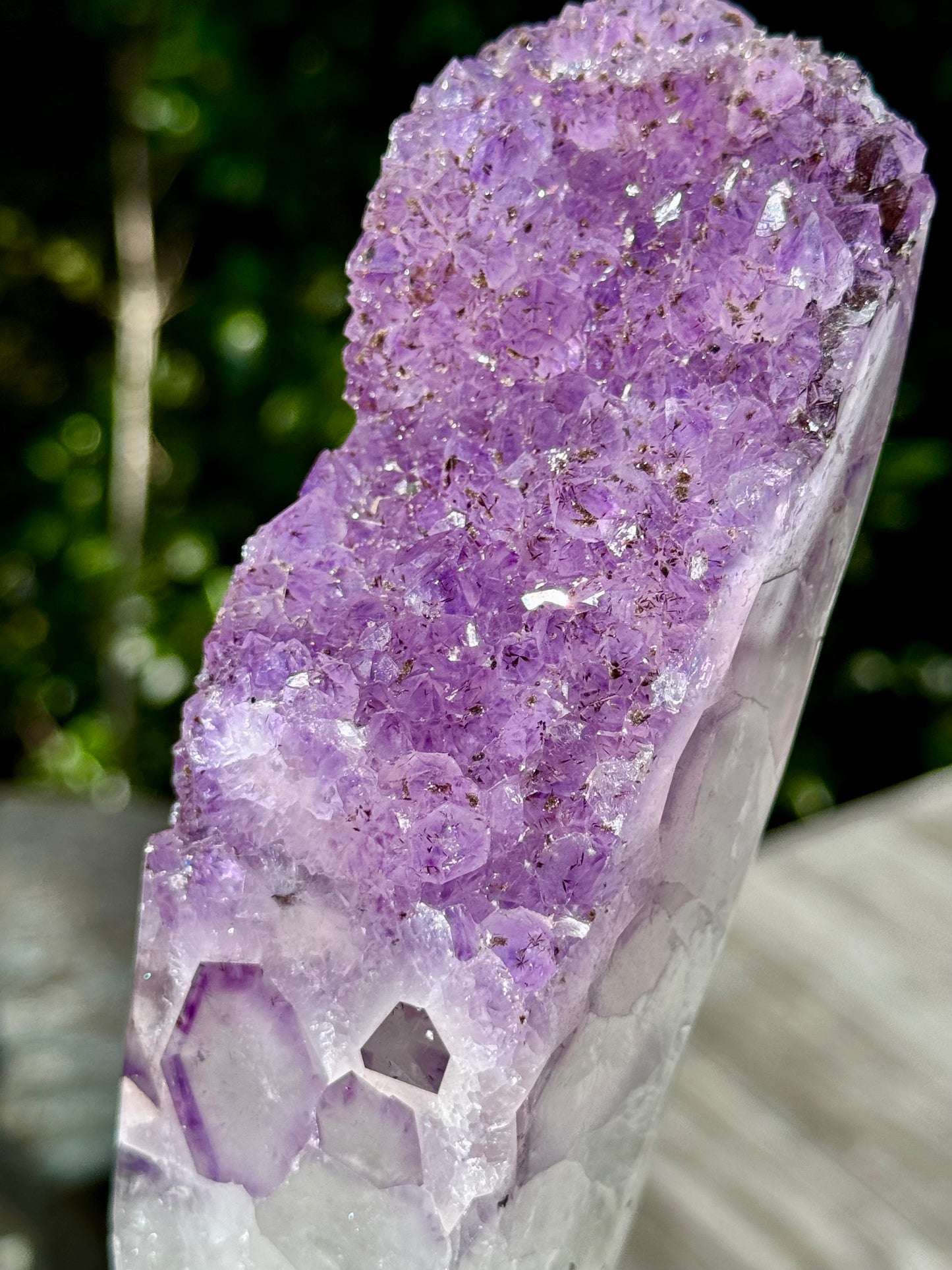 Amethyst Cluster On a stand