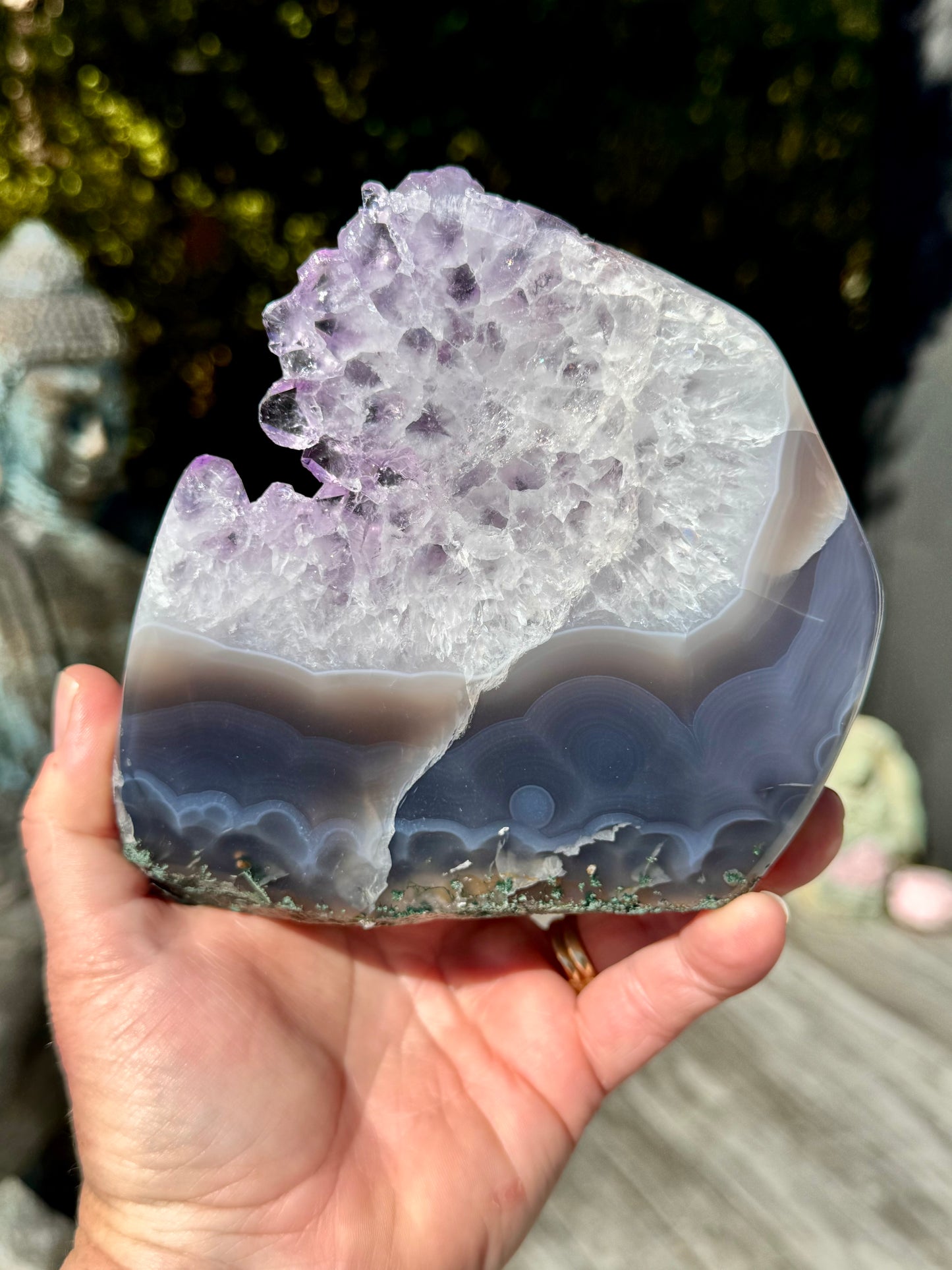 Amethyst and Agate Cluster