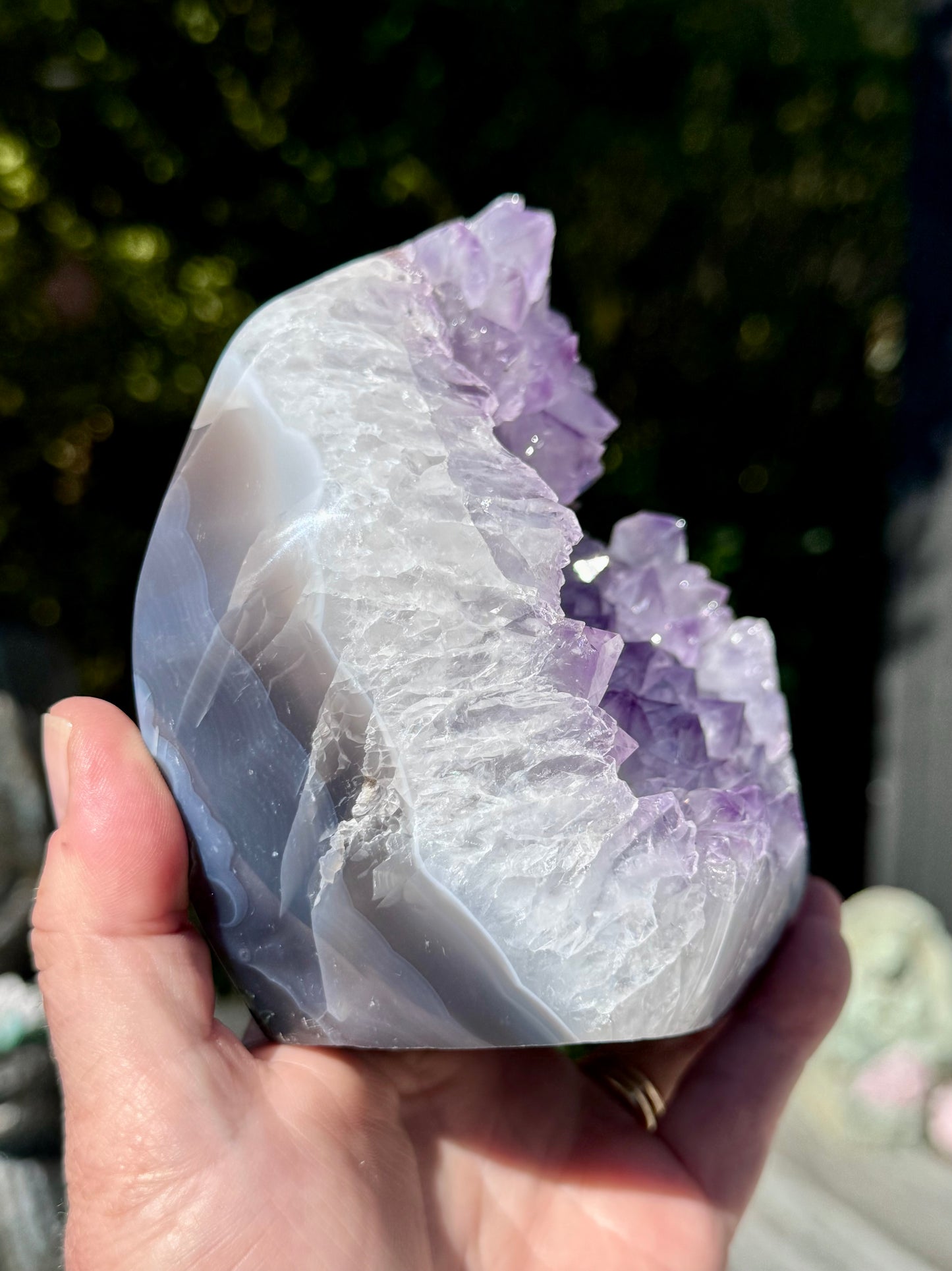 Amethyst and Agate Cluster