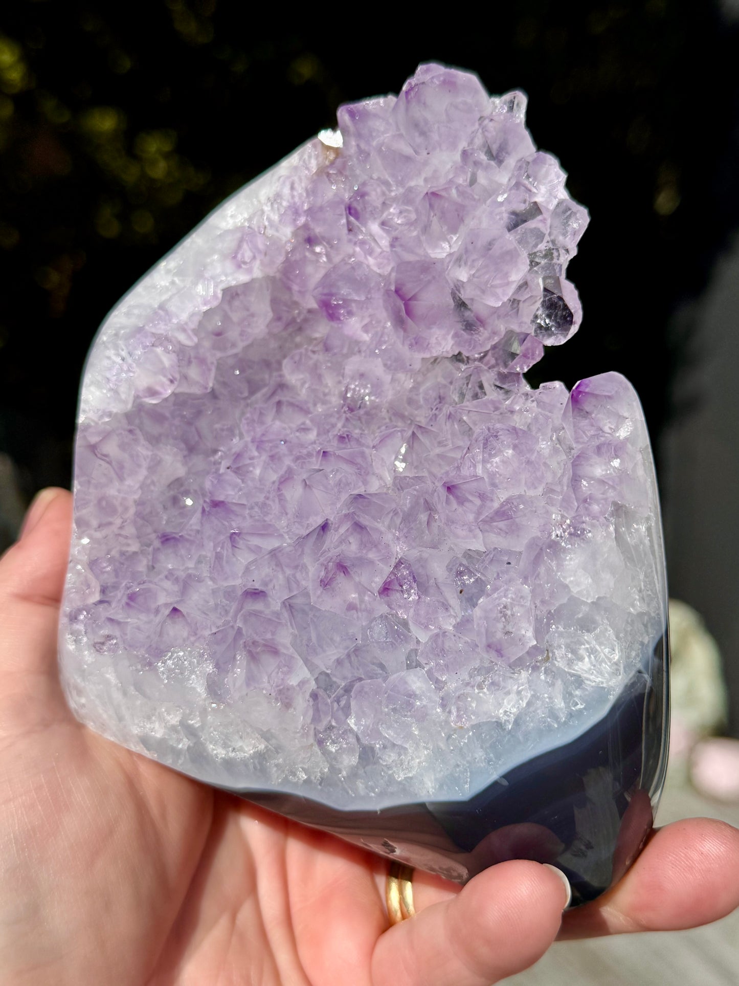 Amethyst and Agate Cluster