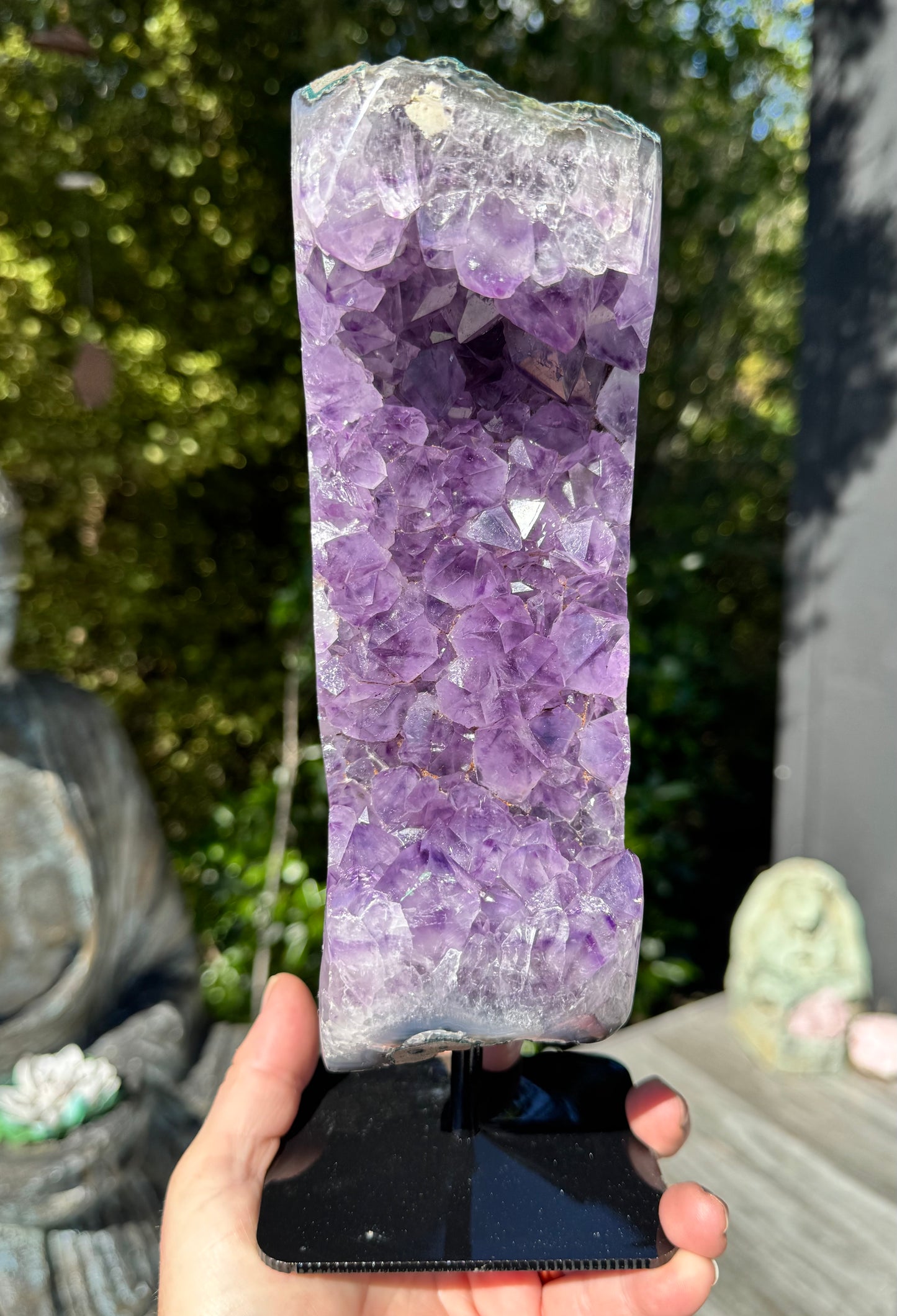 Amethyst Cluster On a stand 2