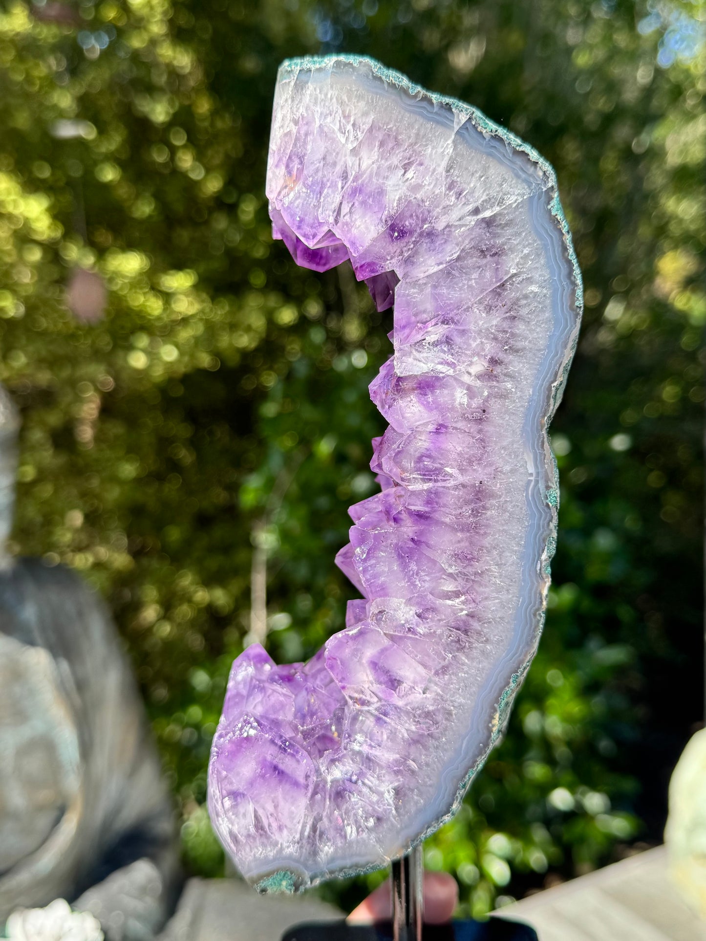 Amethyst Cluster On a stand 2