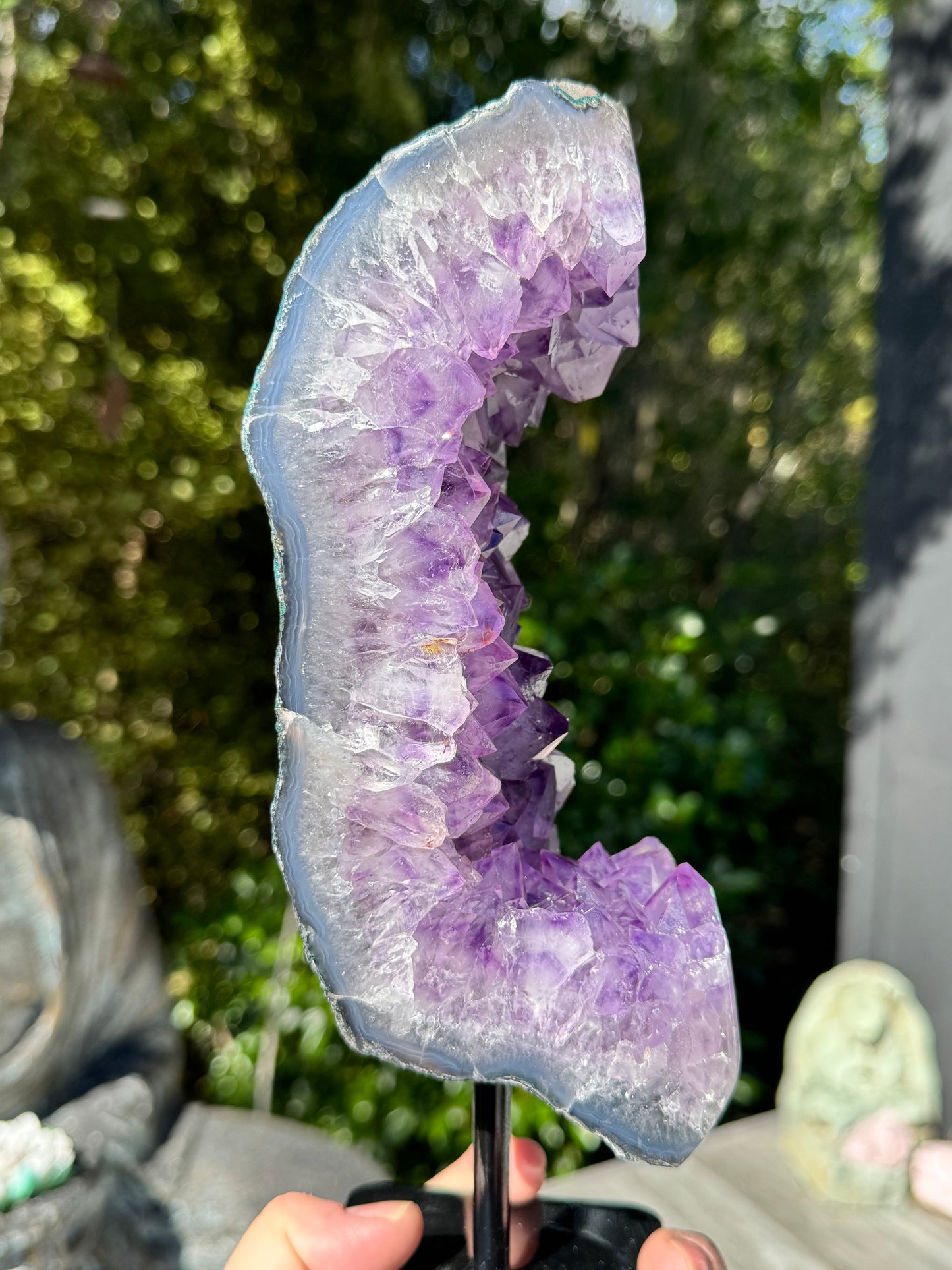 Amethyst Cluster On a stand 2