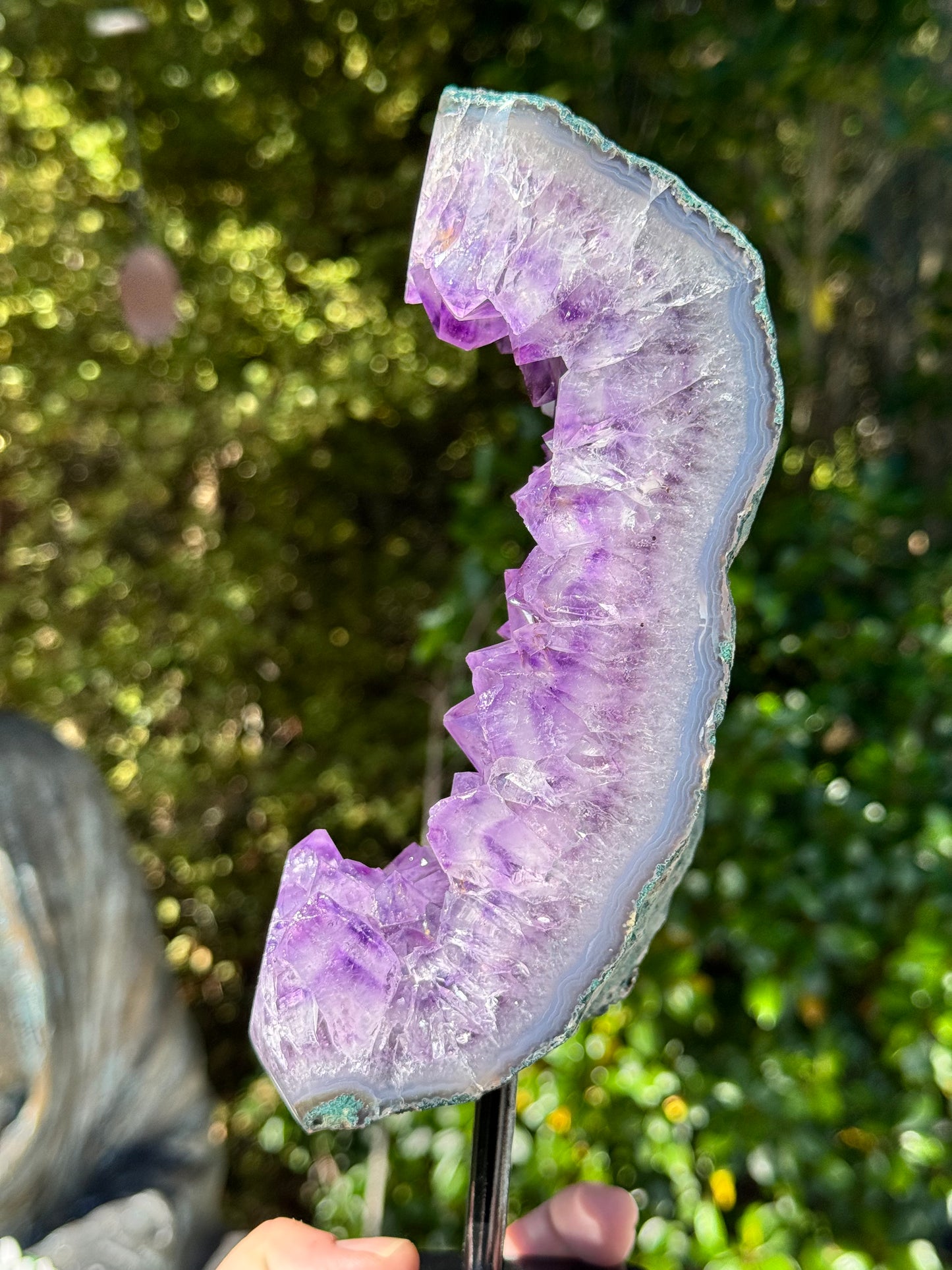 Amethyst Cluster On a stand 2