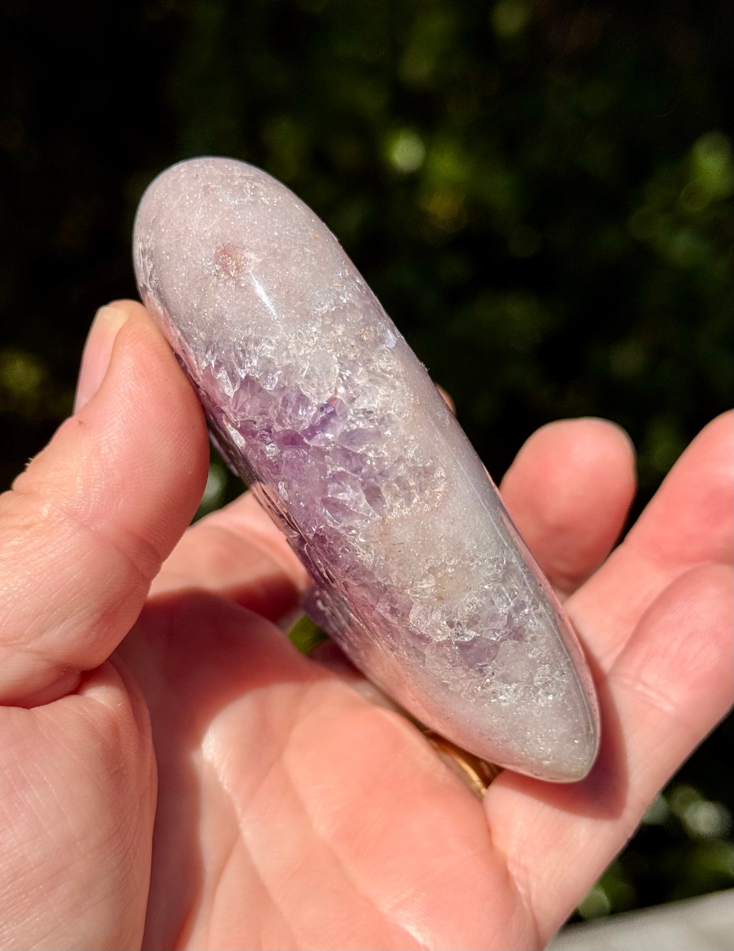 Purple and Pink Amethyst Cluster Heart