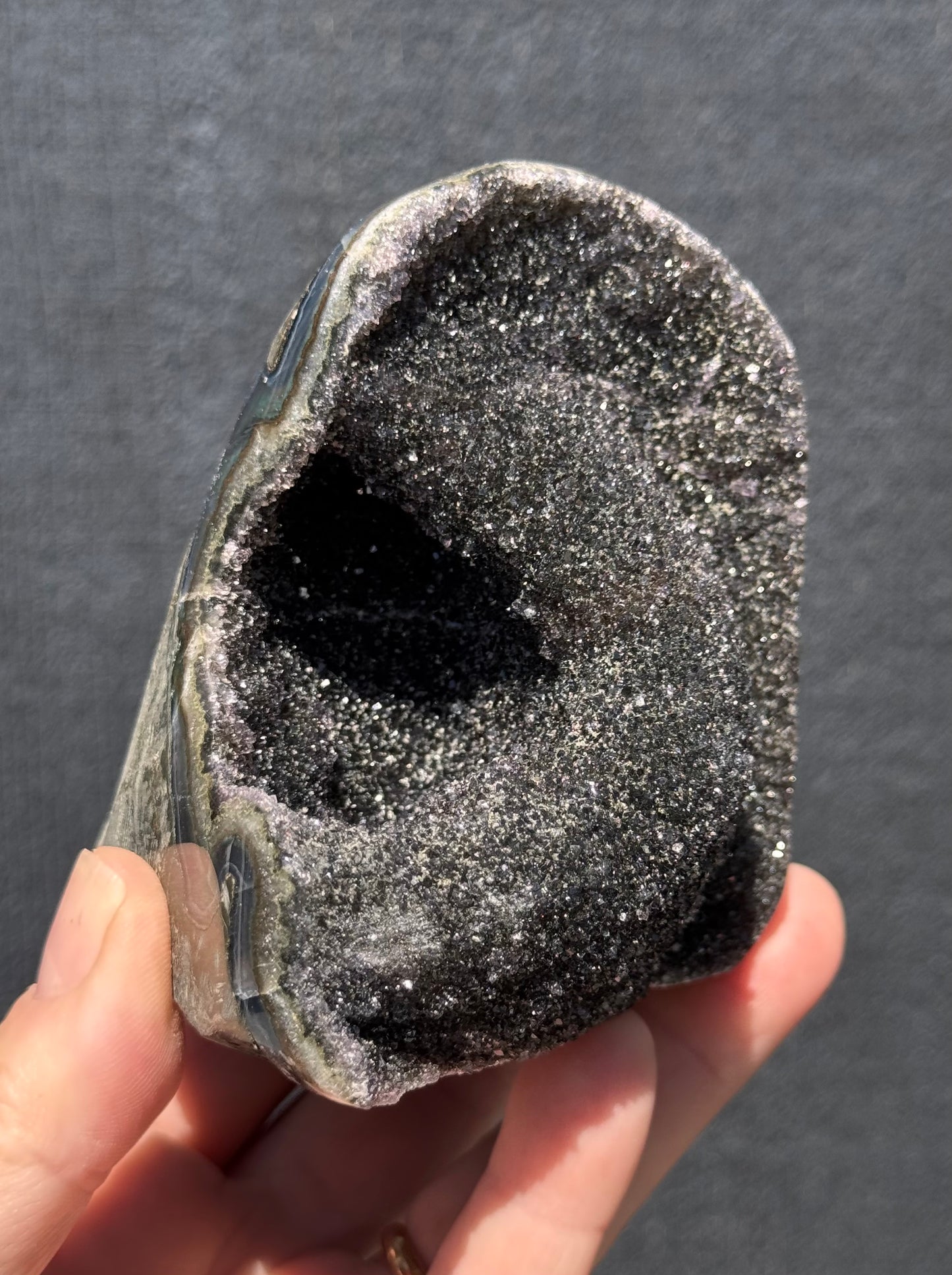 Black Amethyst cut base 8