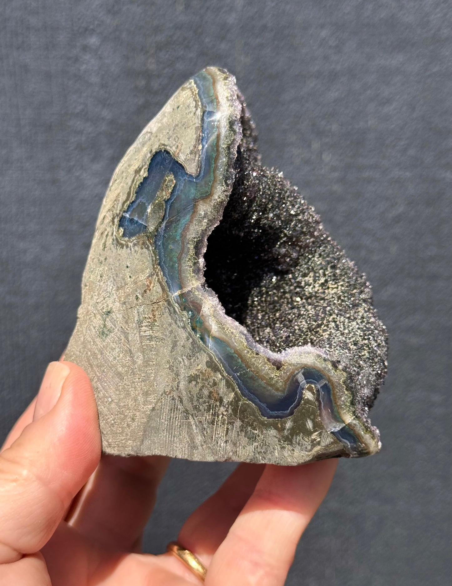 Black Amethyst cut base 8