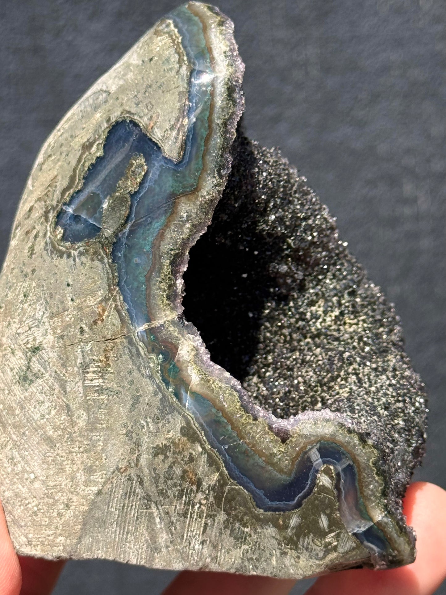 Black Amethyst cut base 8