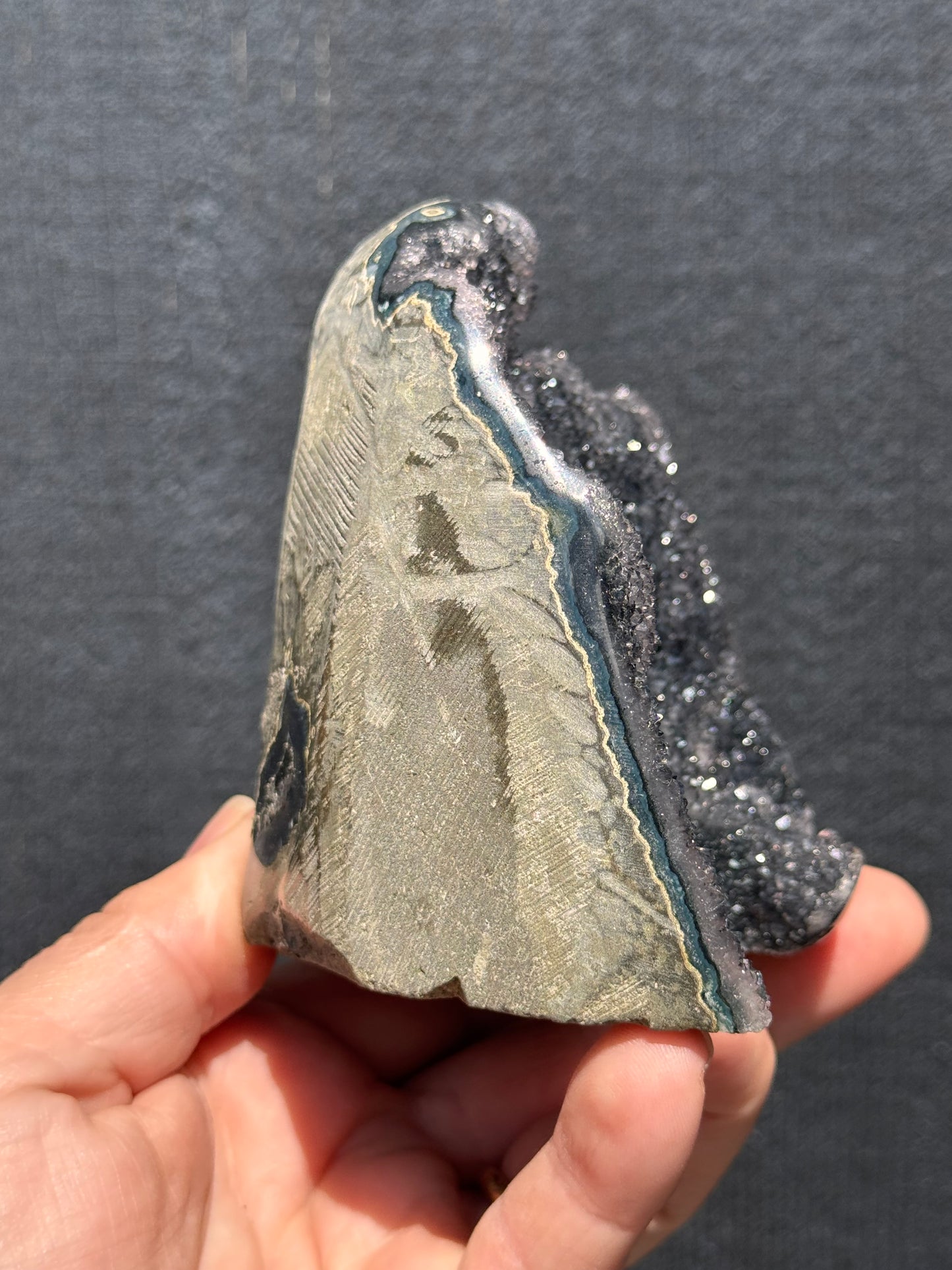 Black Amethyst cut base 6