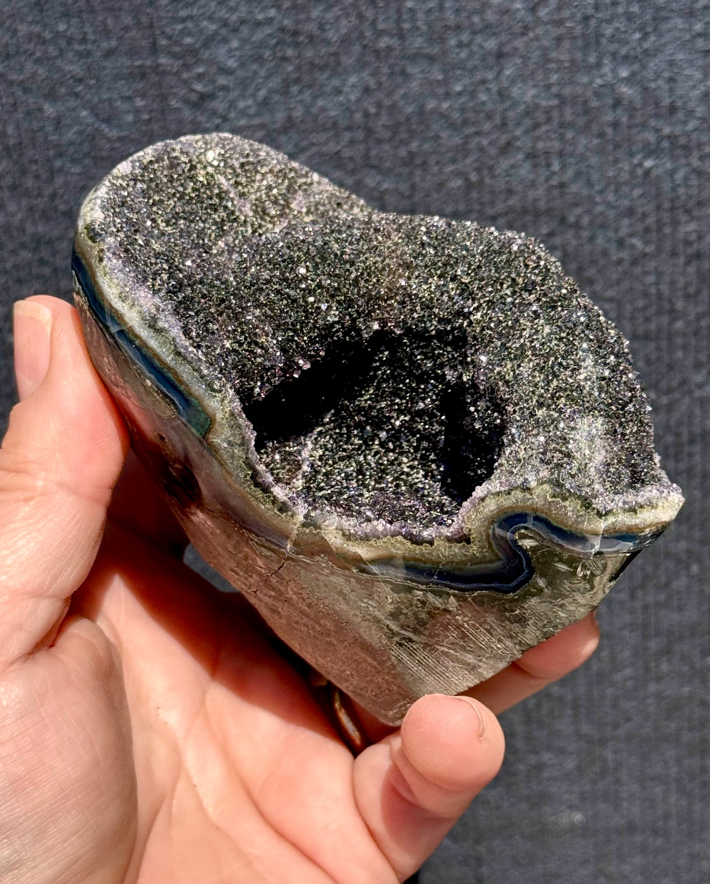 Black Amethyst cut base 8