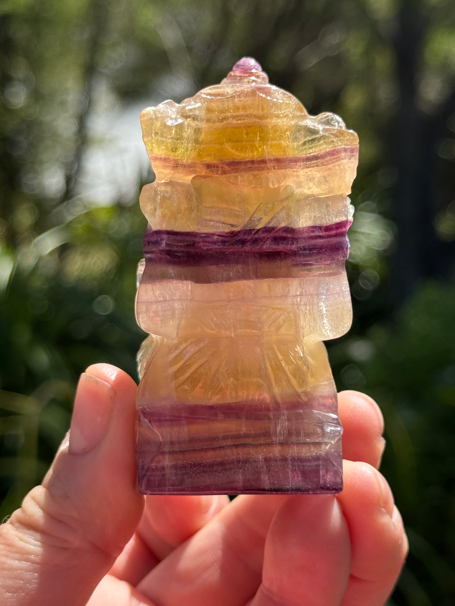 Rainbow Fluorite Ganesha