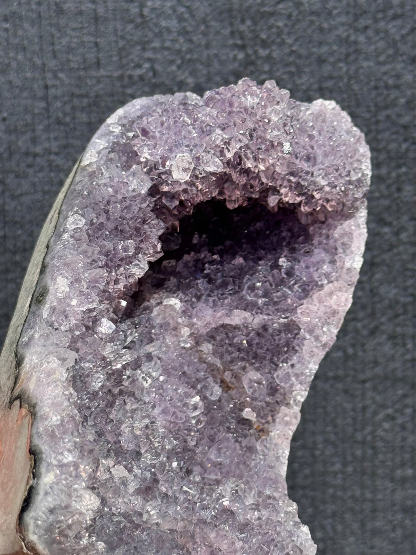 Lilac Amethyst Cluster Cut base with Stalactites 8