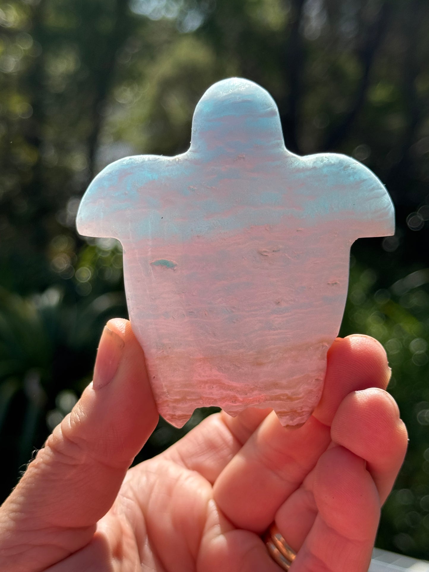 Blue Calcite/Aragonite Turtle
