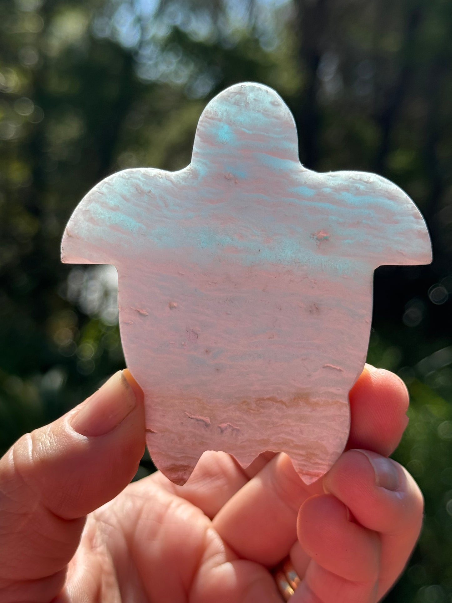 Blue Calcite/Aragonite Turtle