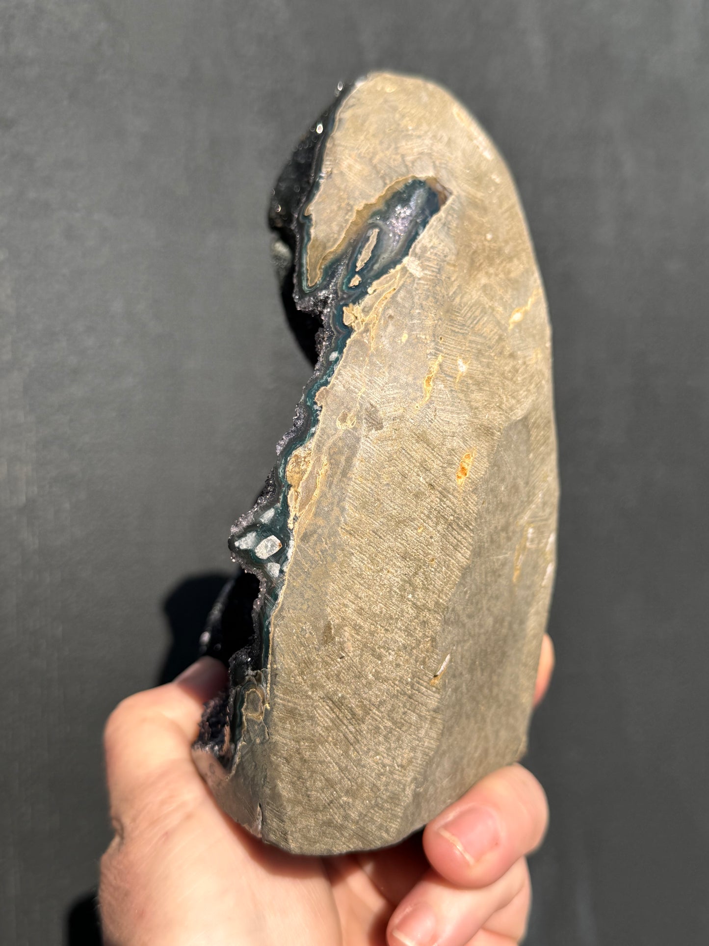 Black Amethyst cut base Cave 10