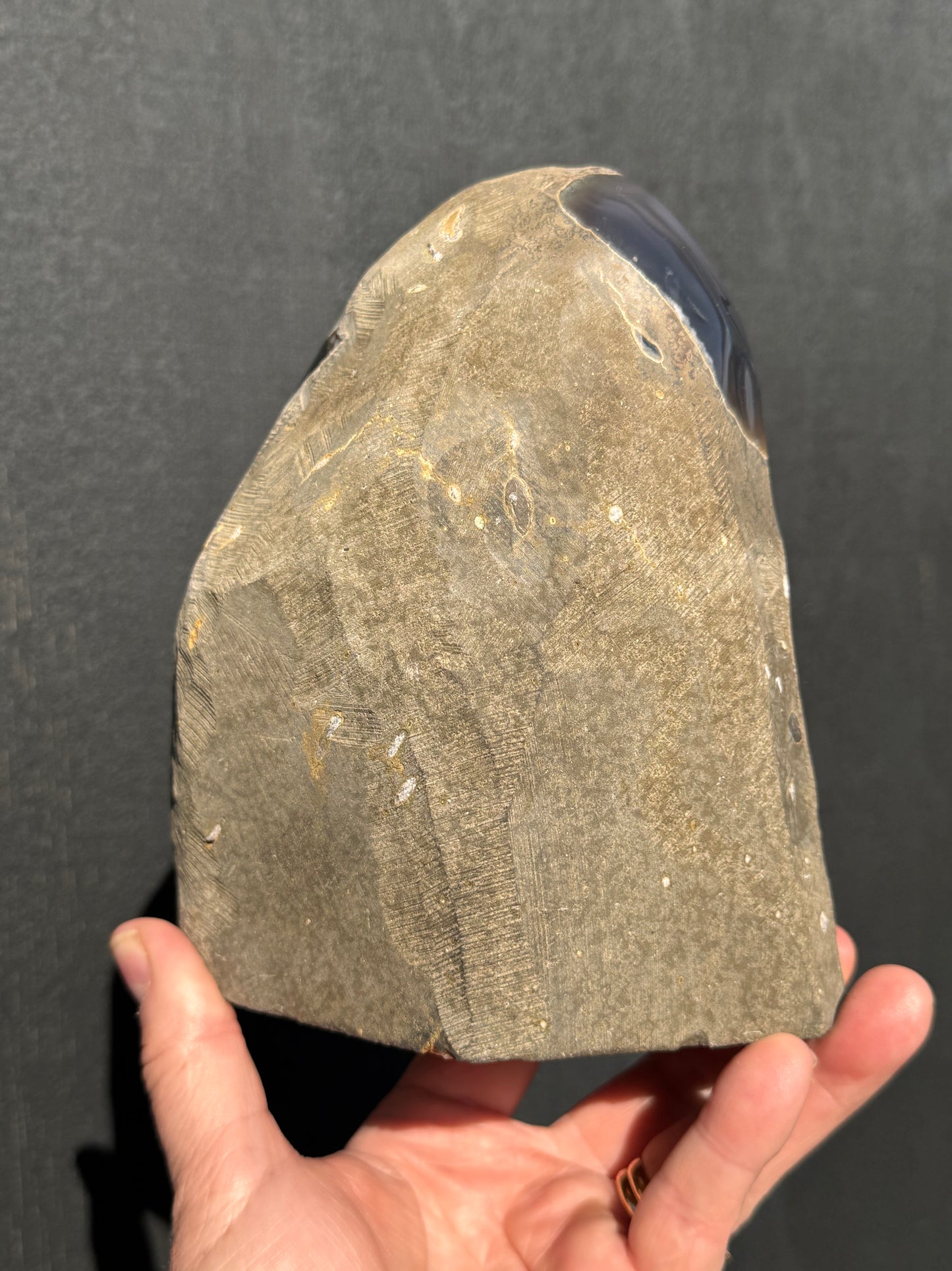 Black Amethyst cut base Cave 10