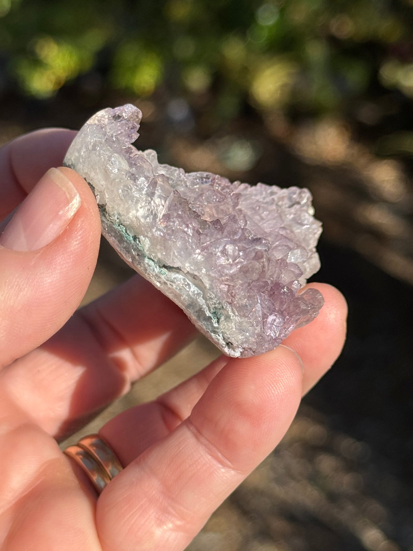 Amethyst Flower Heart