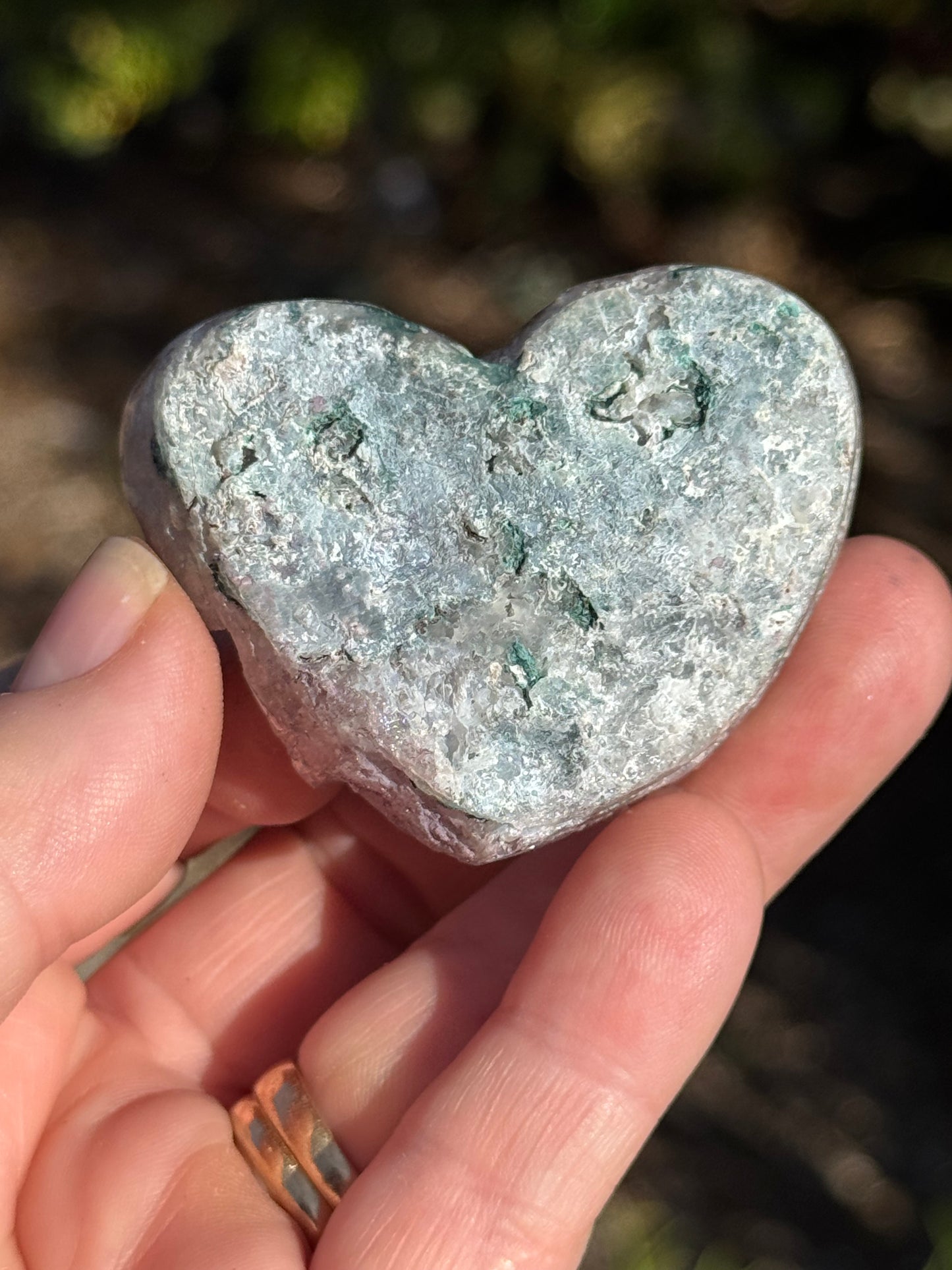 Amethyst Flower Heart