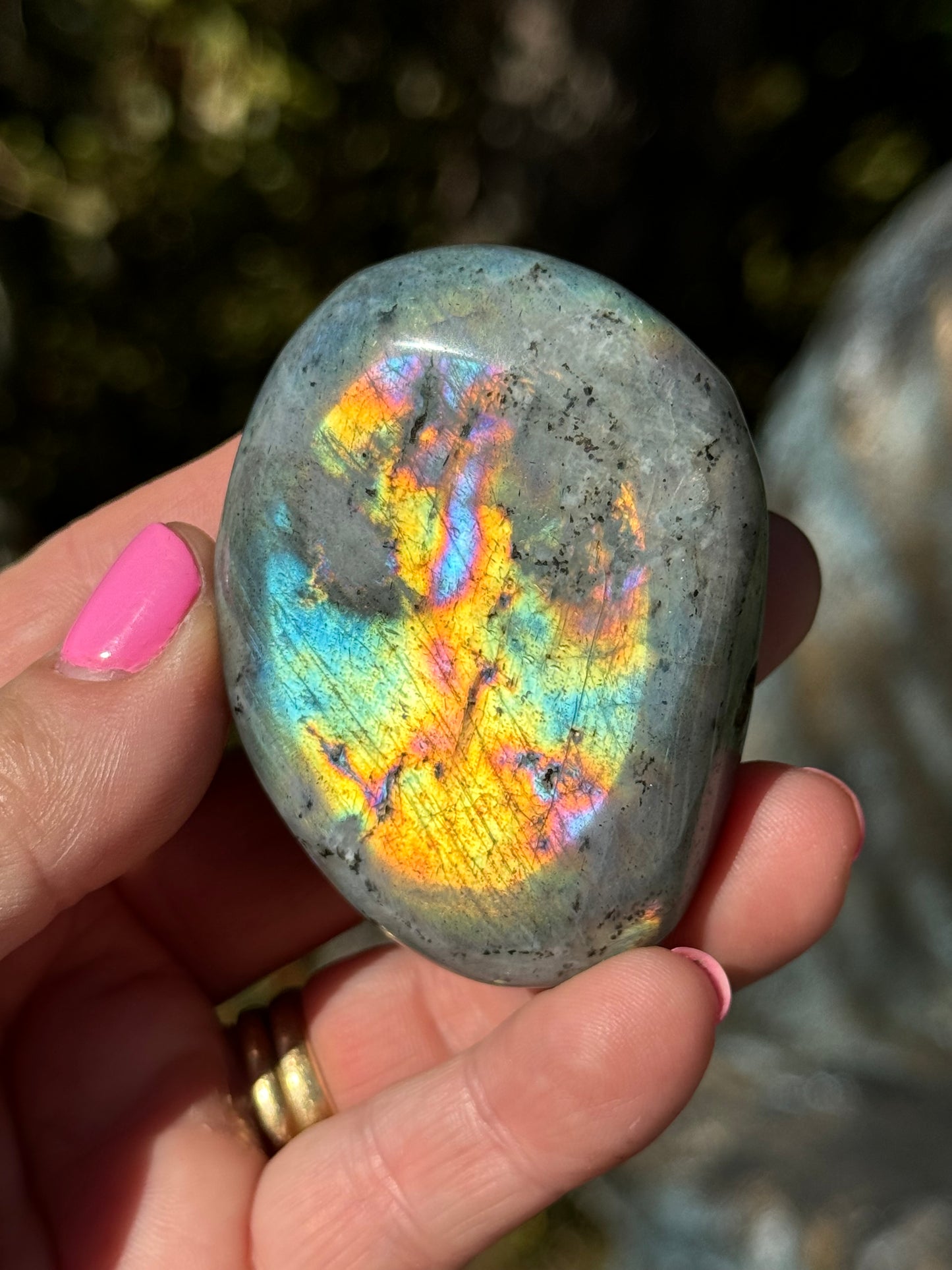Labradorite Palm Stone