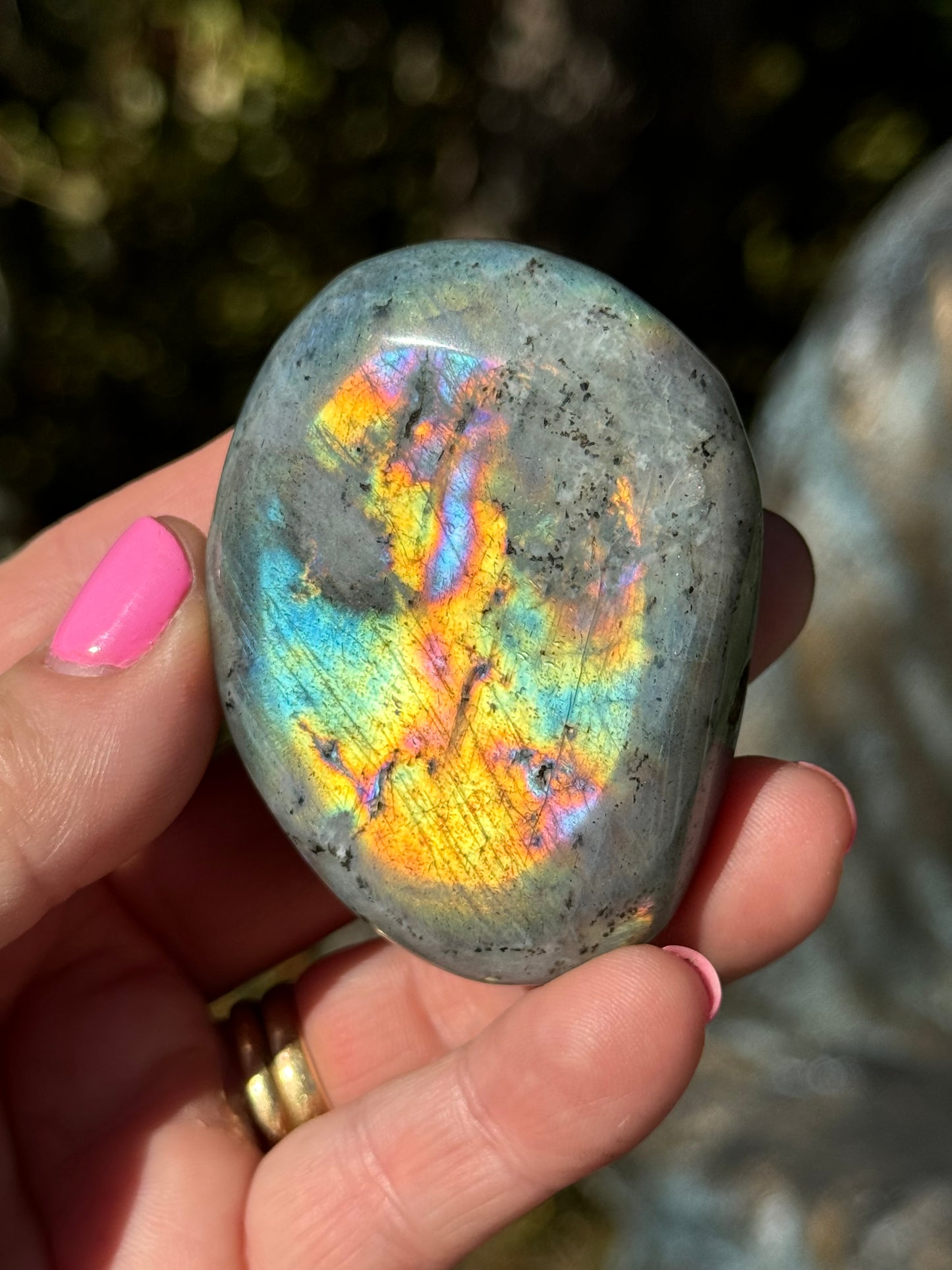 Labradorite Palm Stone