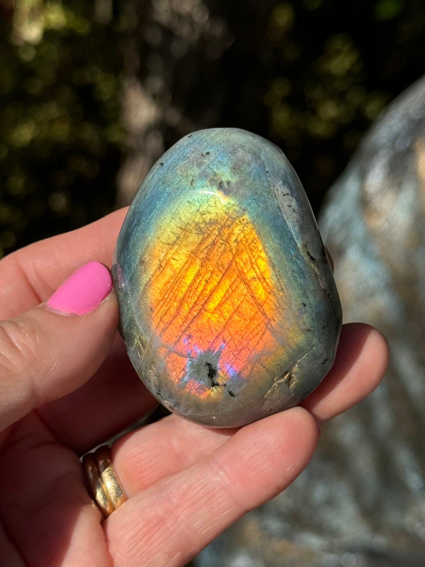 Labradorite Palm Stone