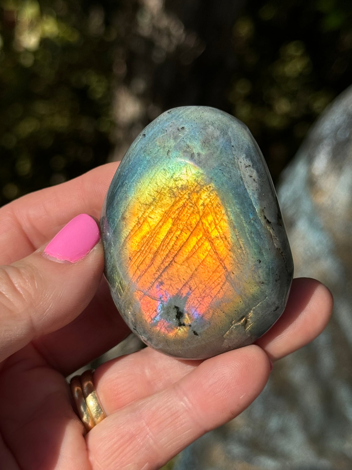 Labradorite Palm Stone
