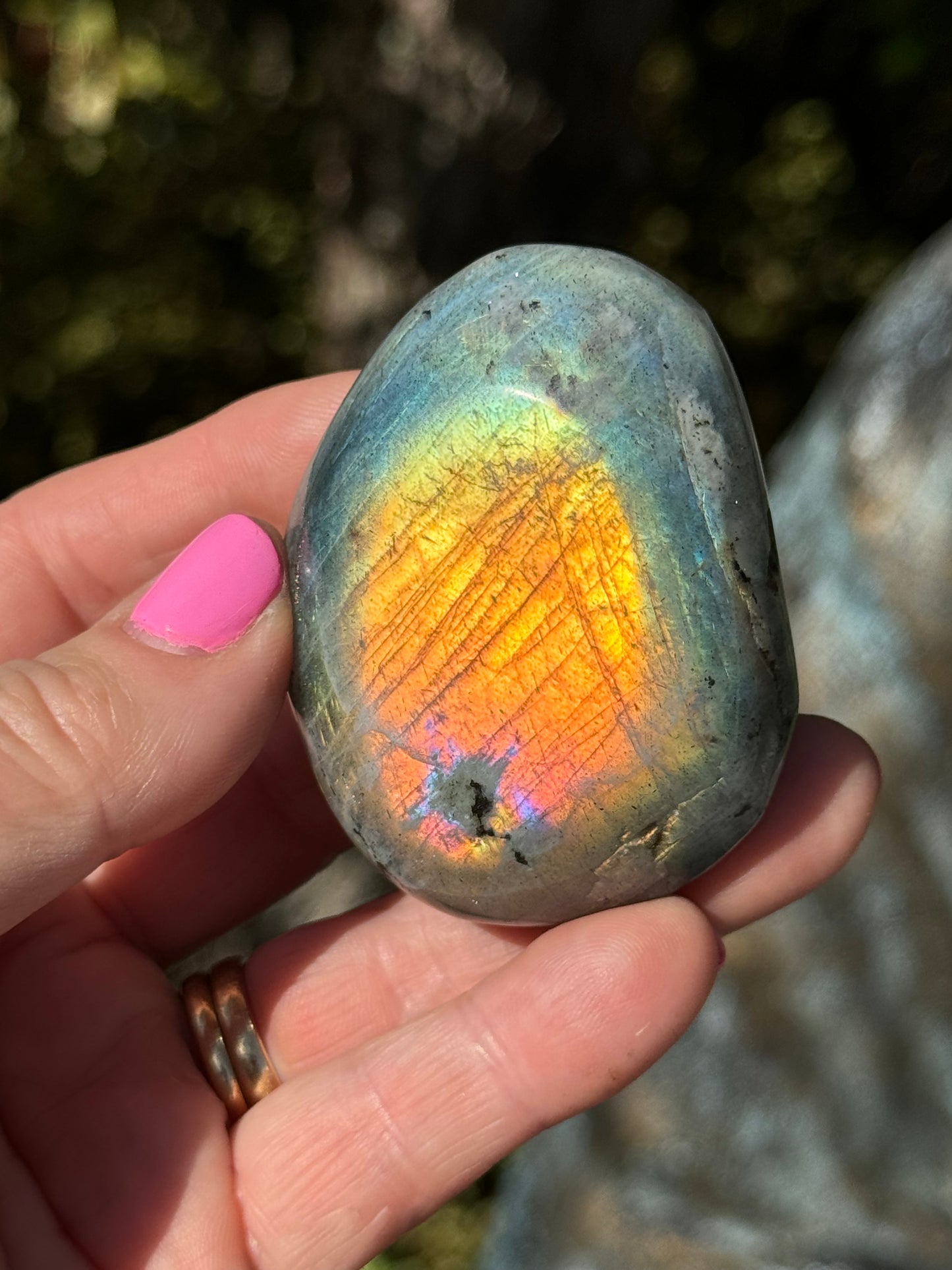 Labradorite Palm Stone