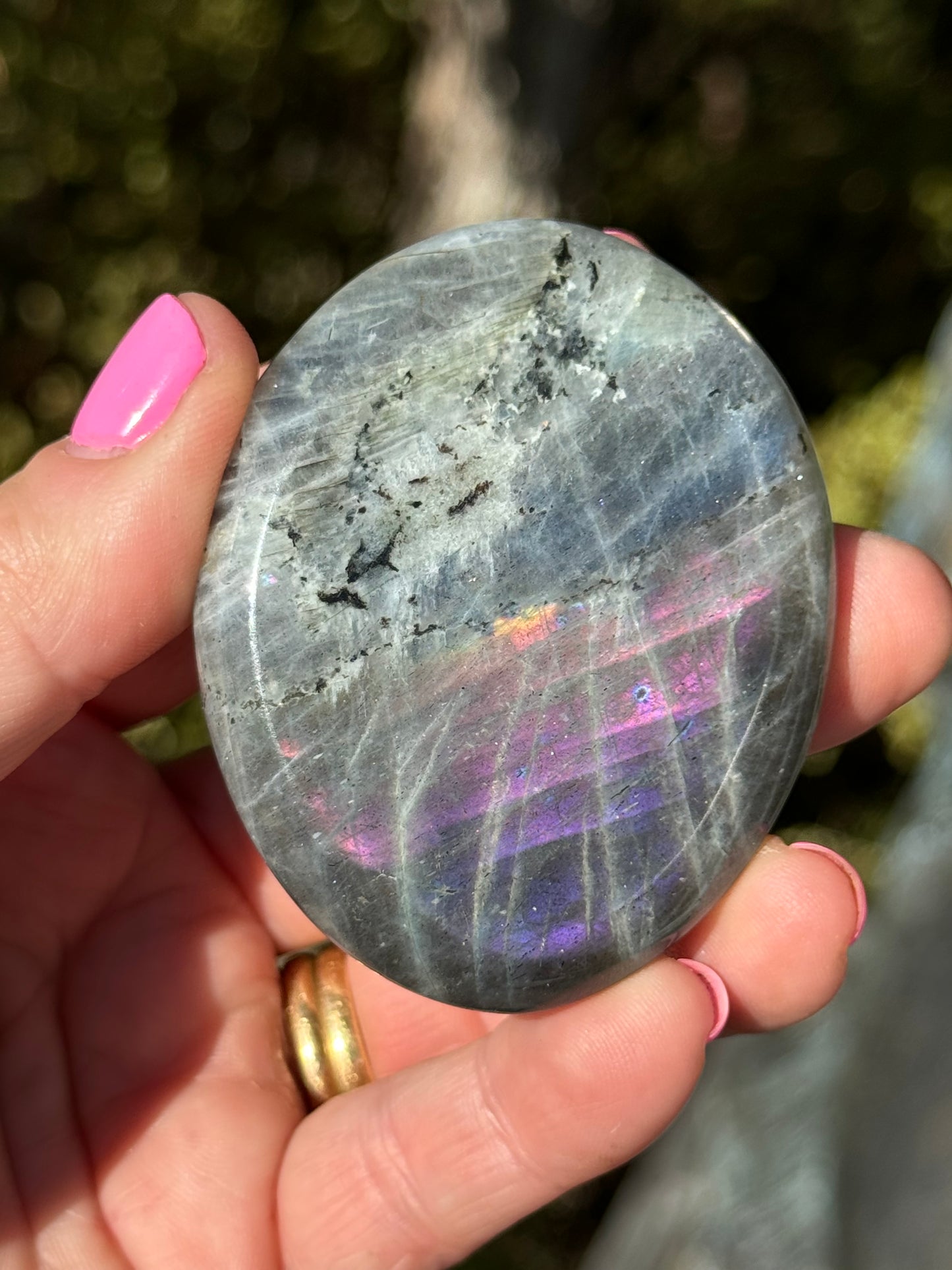 Labradorite Palm Stone