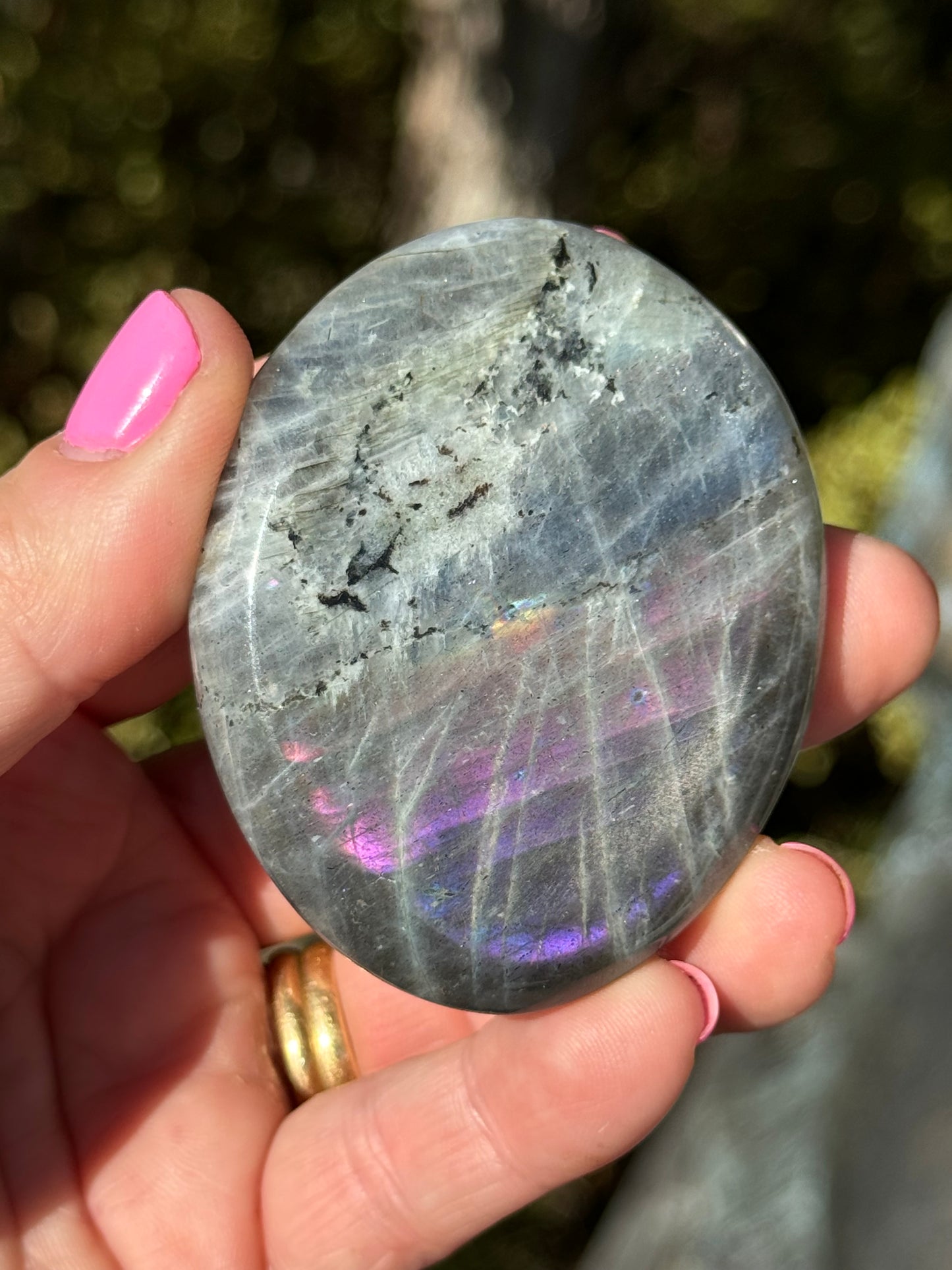 Labradorite Palm Stone