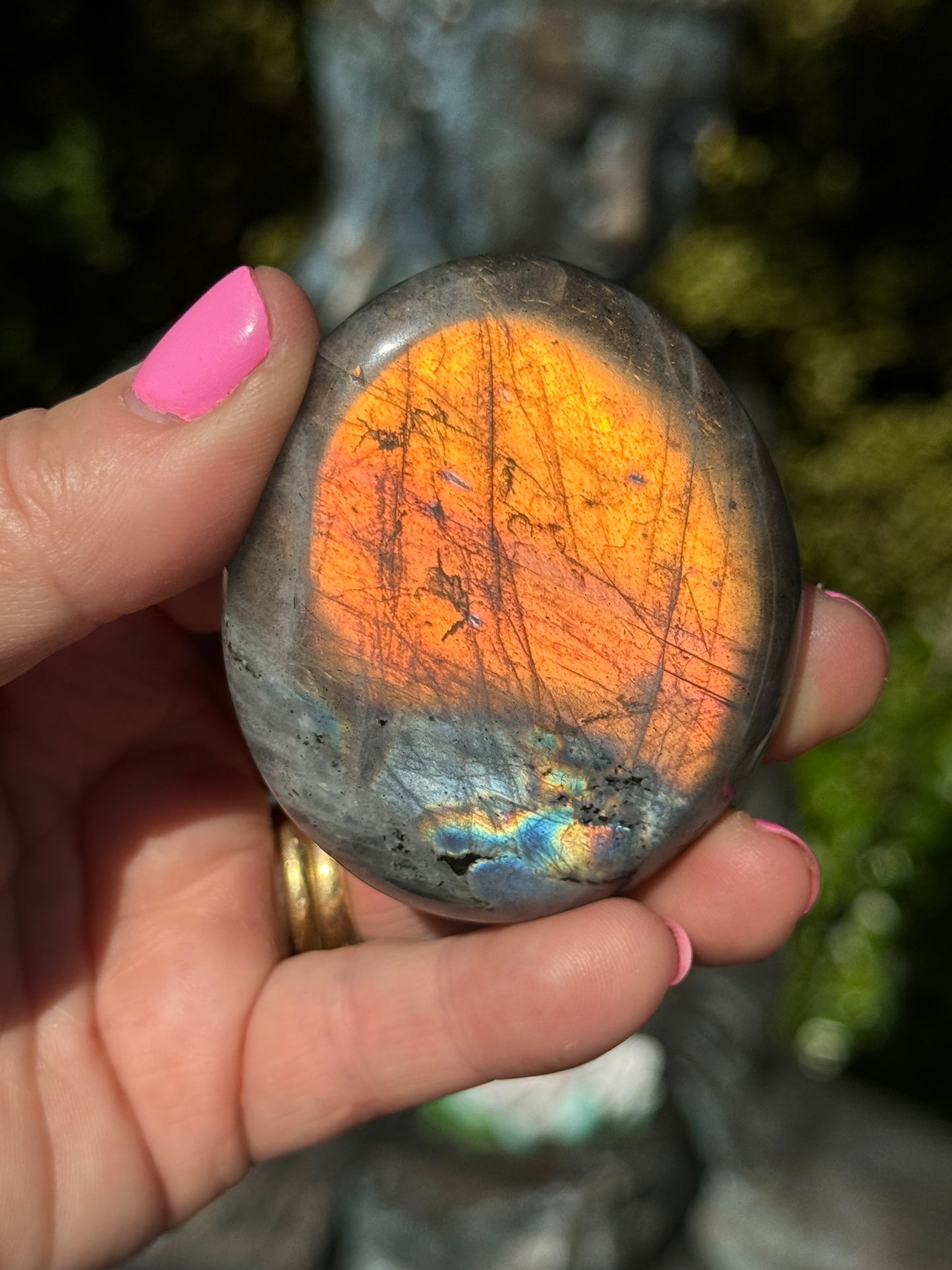 Labradorite Palm Stone