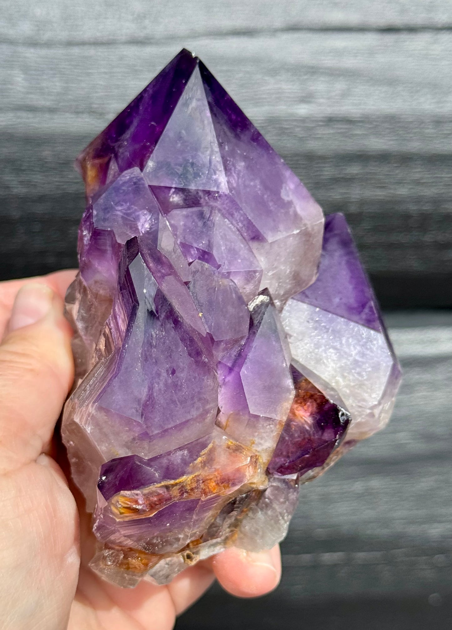 Amethyst Cluster, Large Deep Purple Points