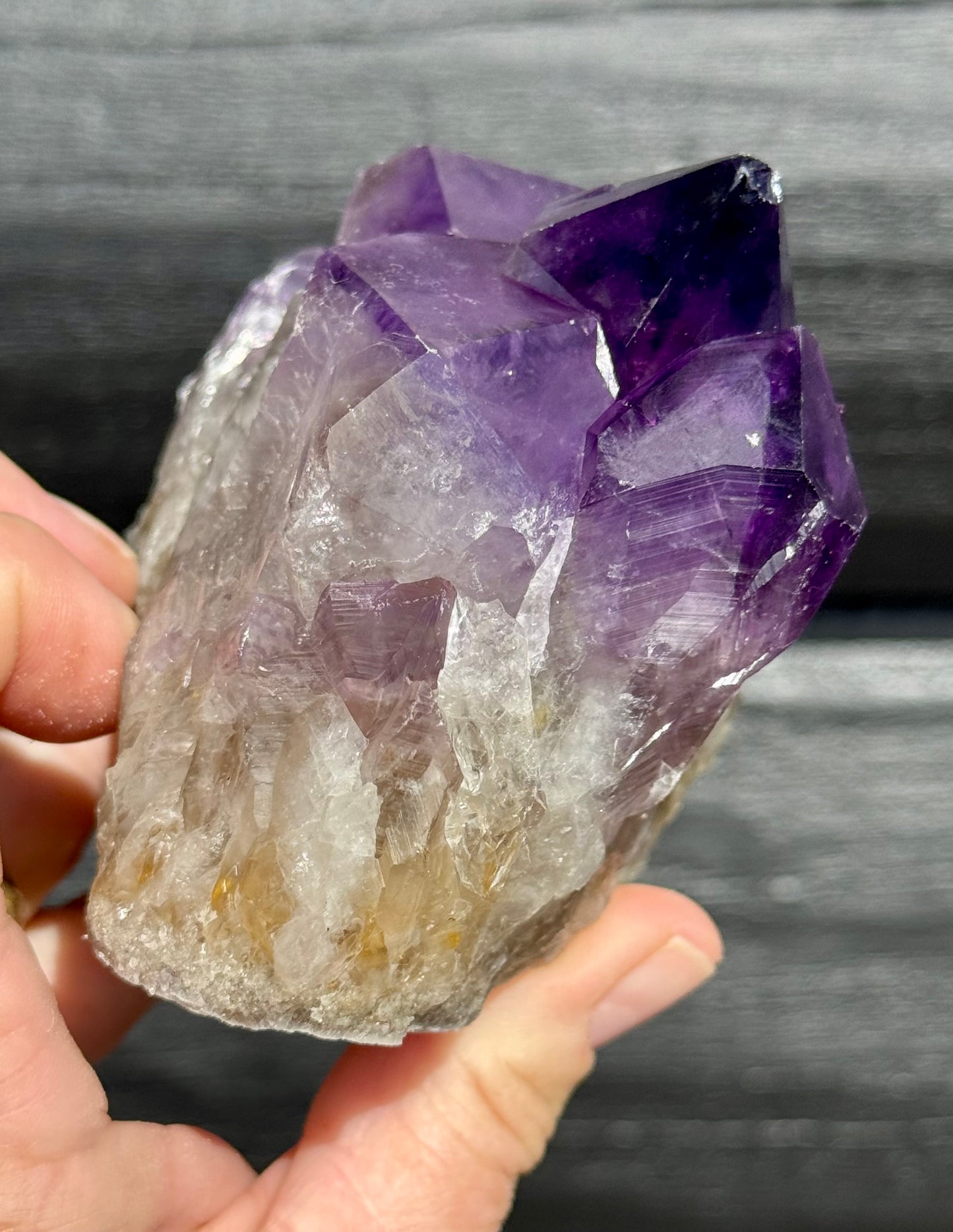 Amethyst Cluster, Large Deep Purple Points