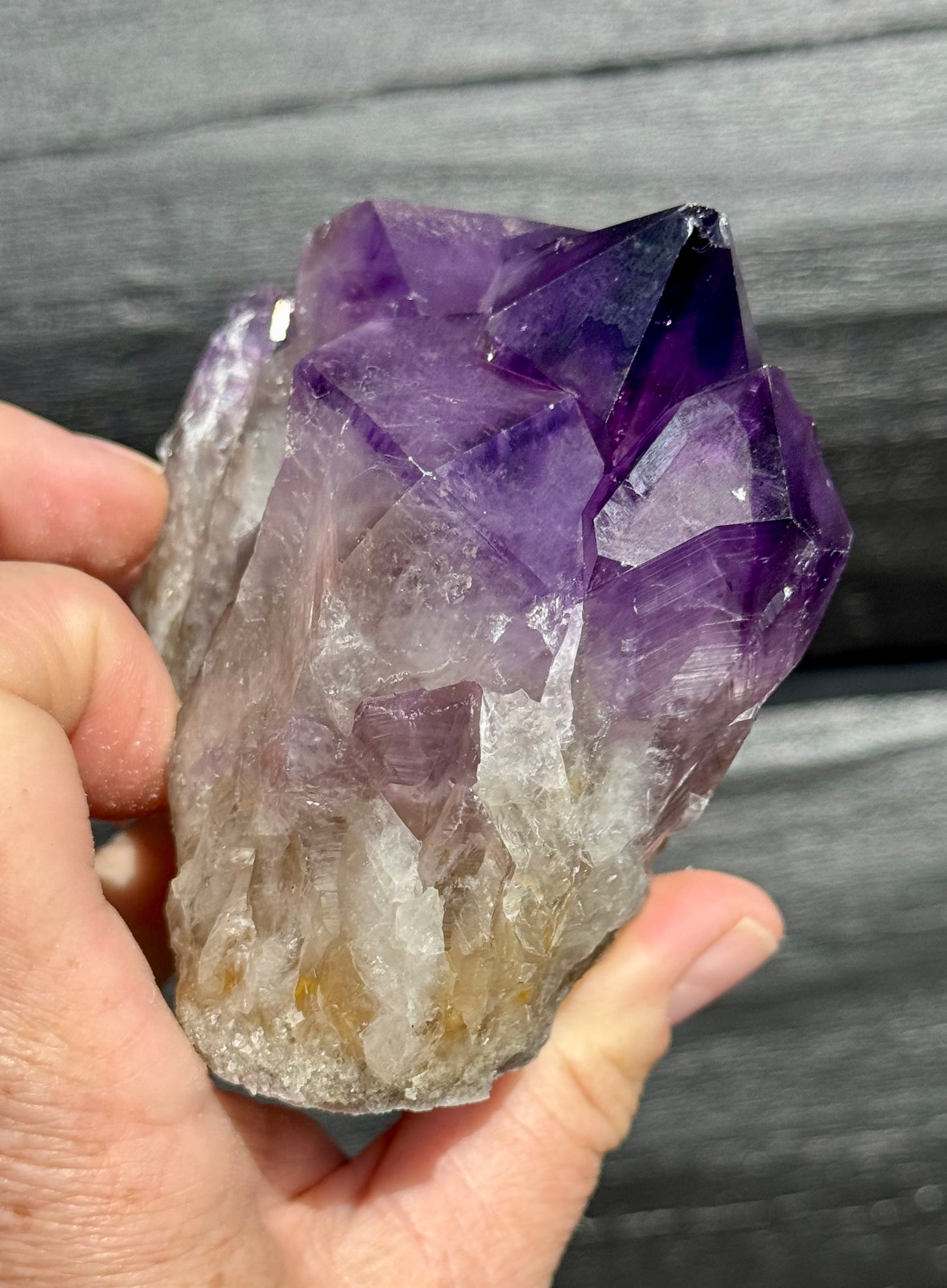 Amethyst Cluster, Large Deep Purple Points