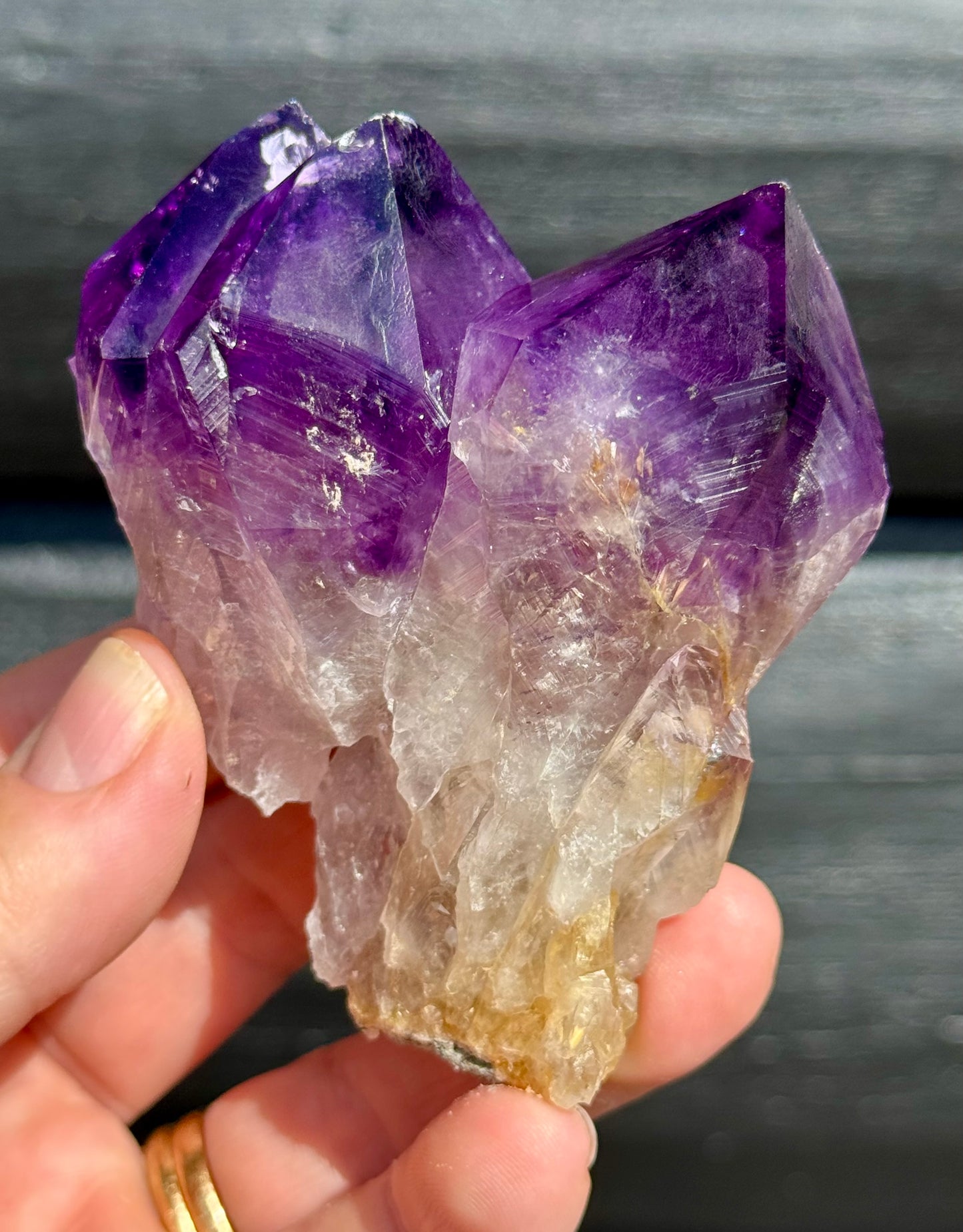 Amethyst Cluster, Large Deep Purple Points