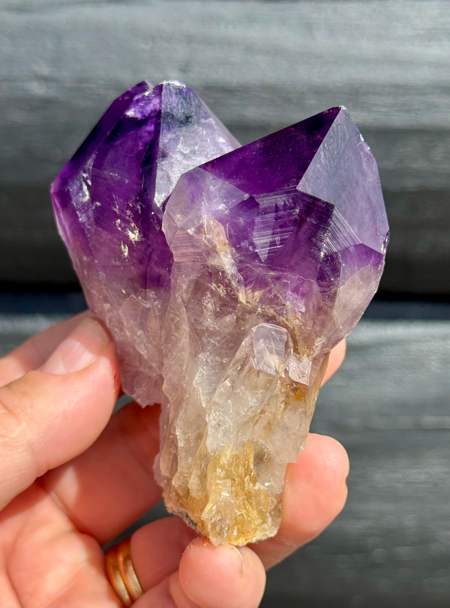 Amethyst Cluster, Large Deep Purple Points