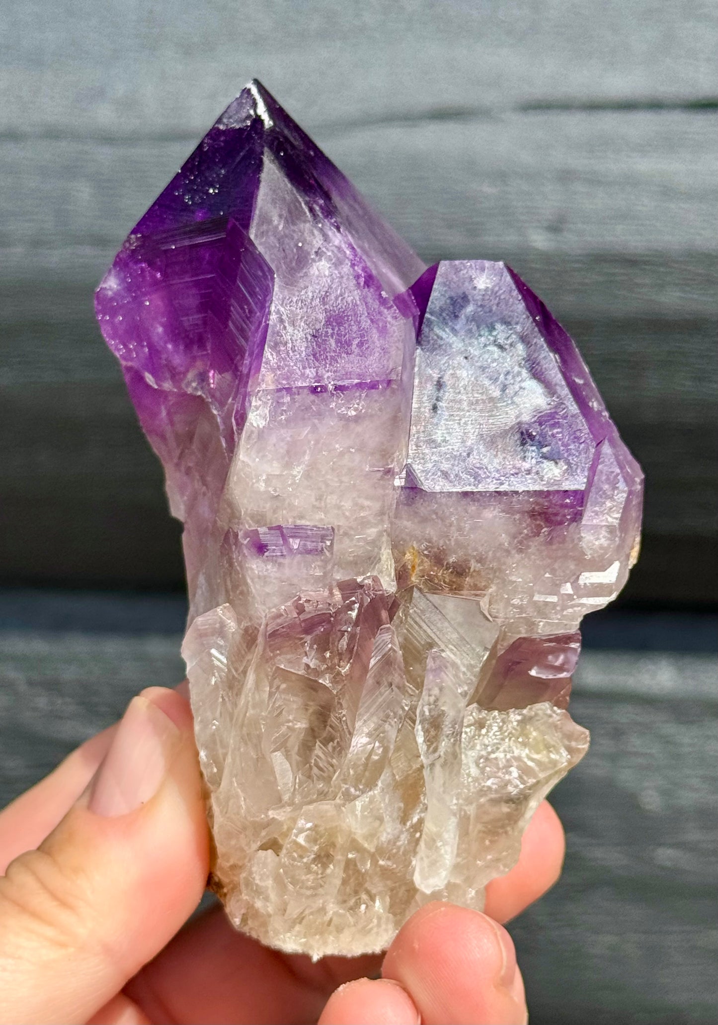 Amethyst Cluster, Large Deep Purple Points