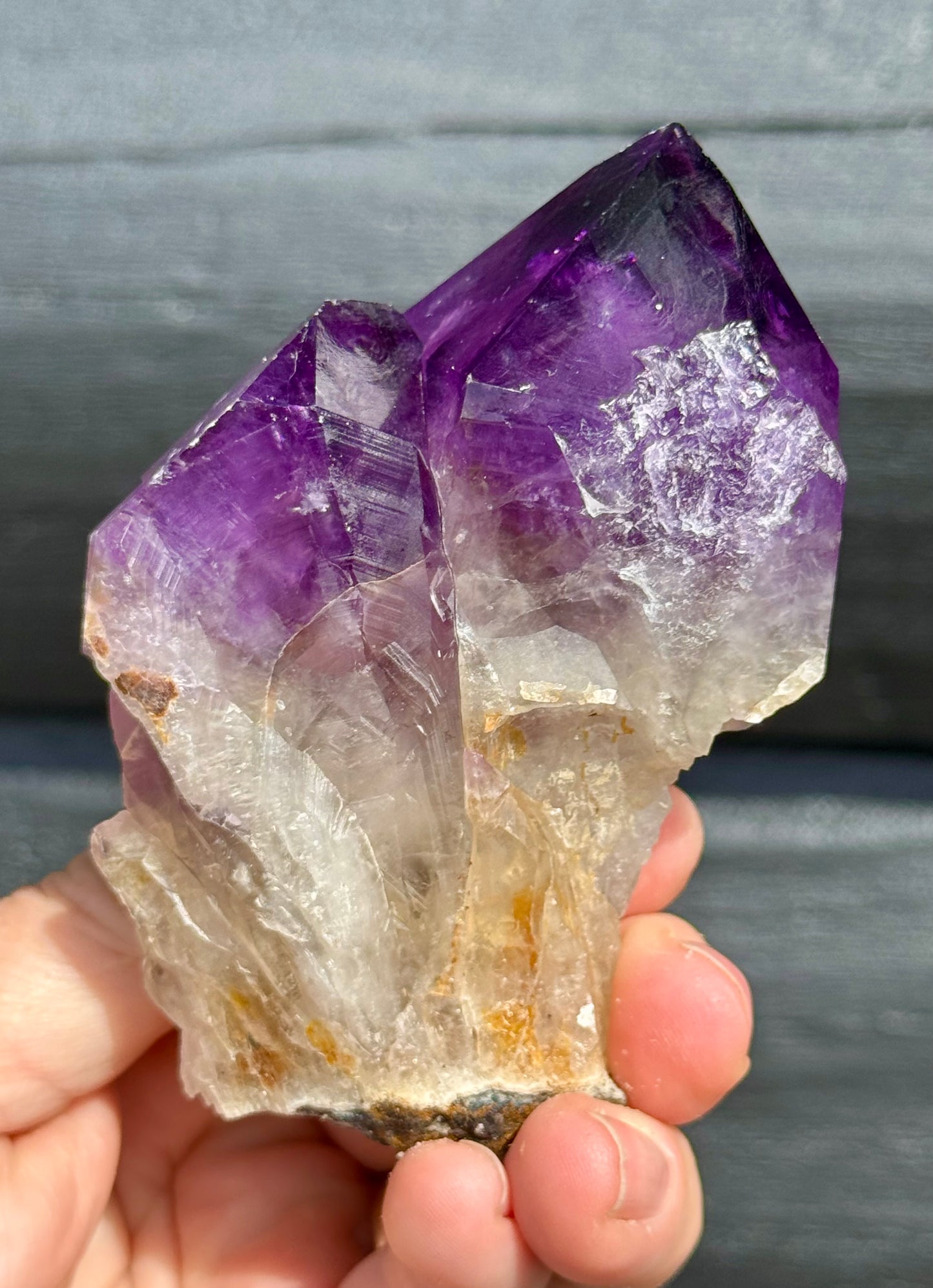 Amethyst Cluster, Large Deep Purple Points