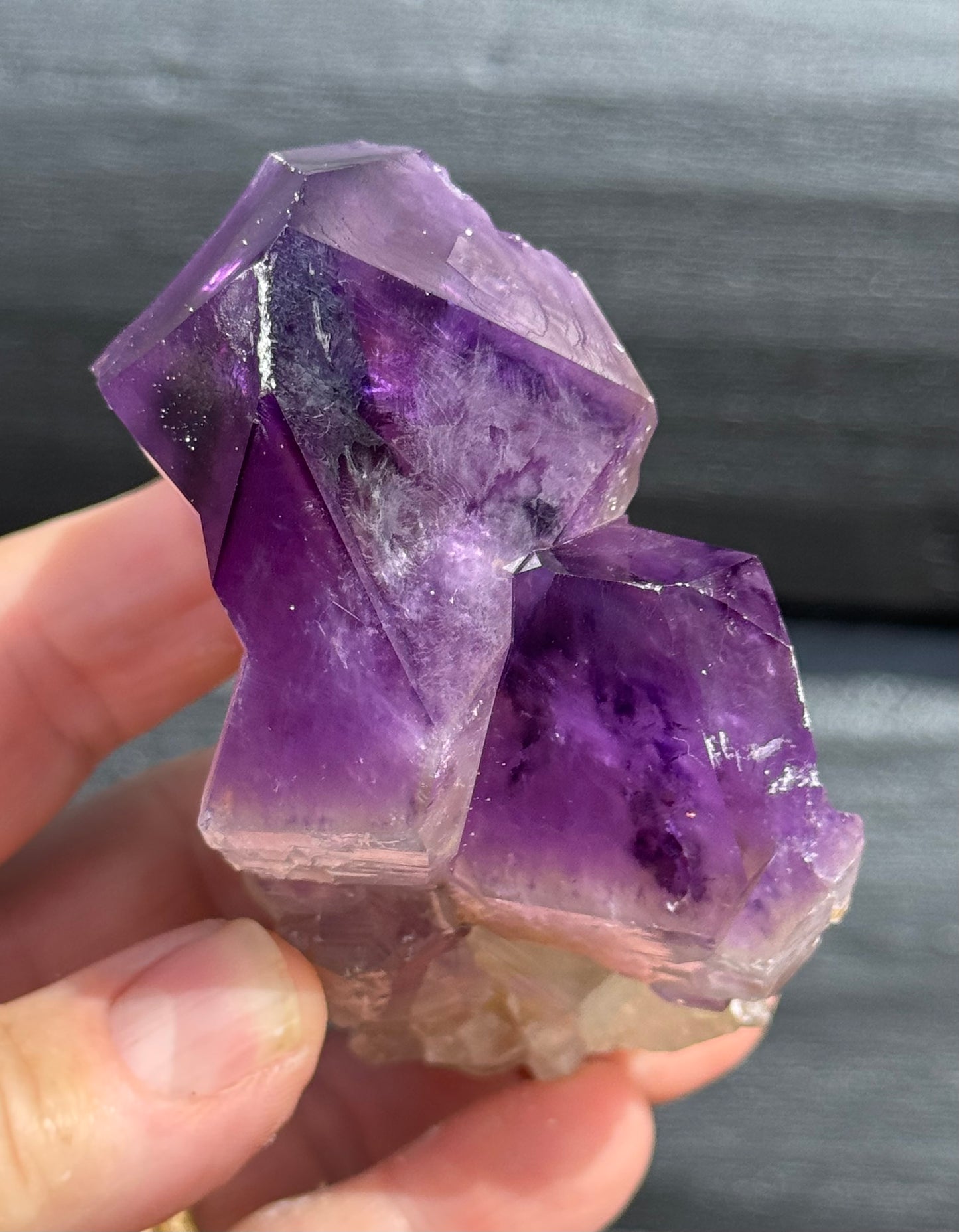 Amethyst Cluster, Large Deep Purple Points