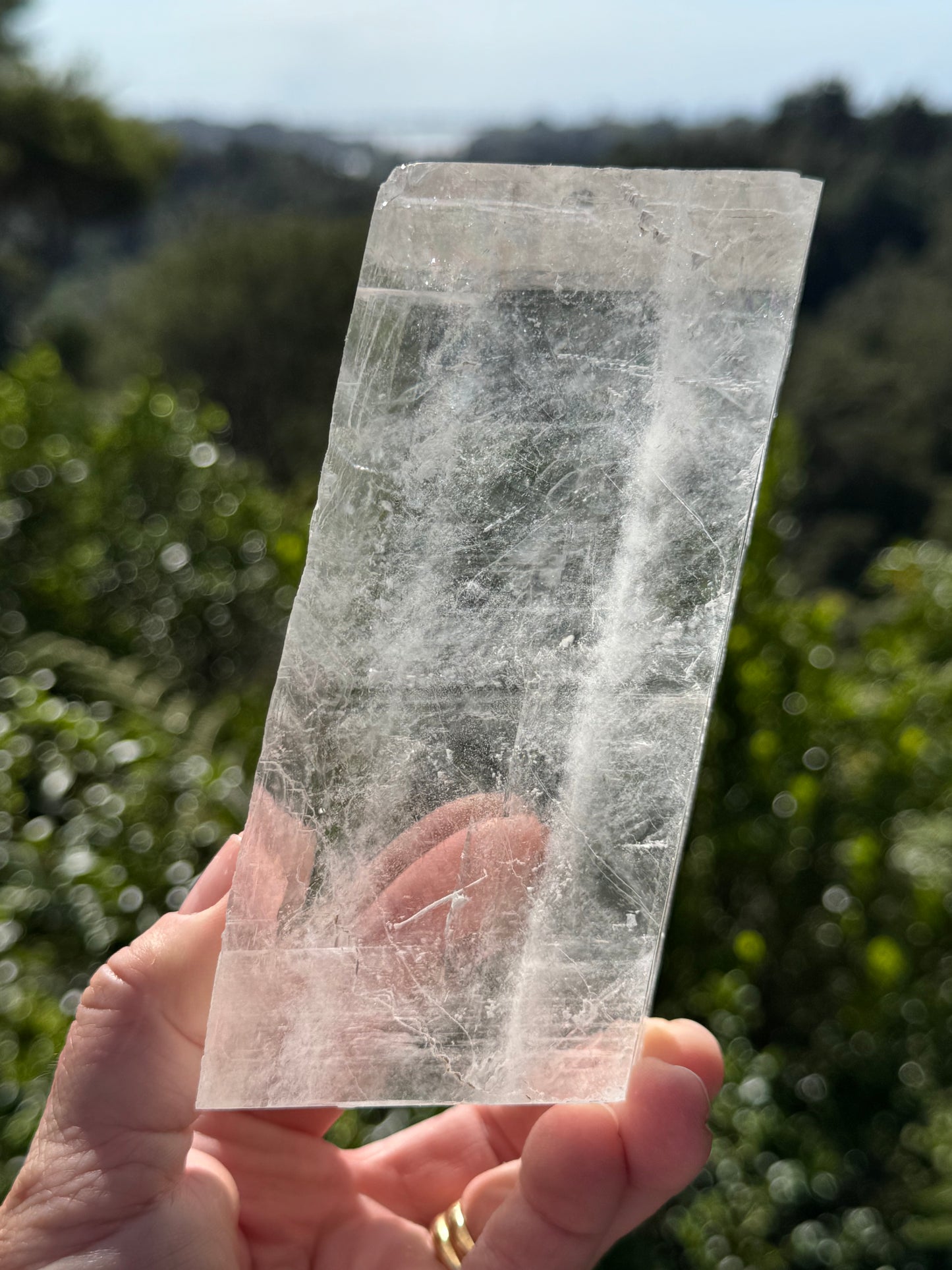 Iceland Spar-Optical Calcite Rhomboid Cube
