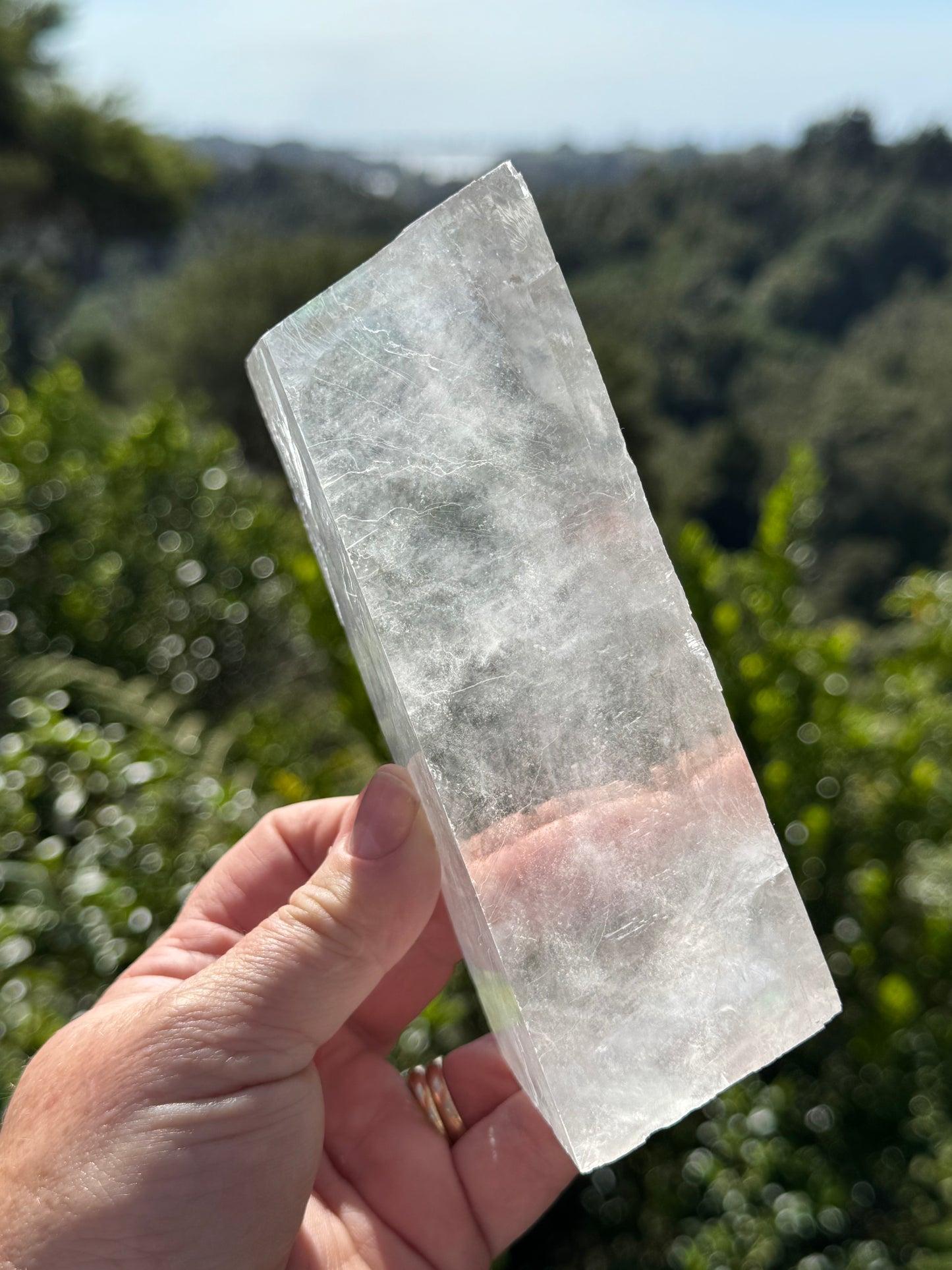 Iceland Spar-Optical Calcite Rhomboid Cube