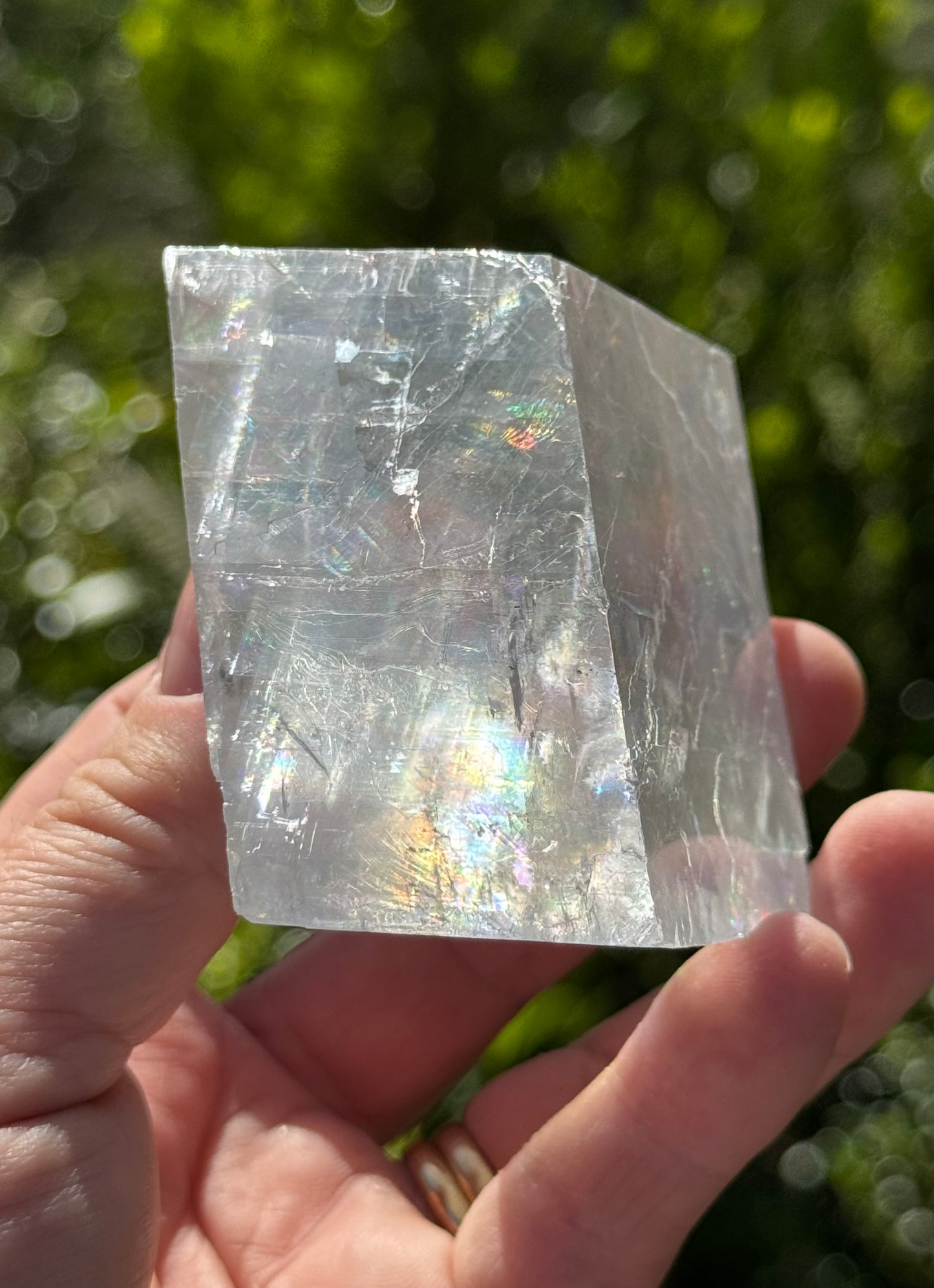 Iceland Spar-Optical Calcite Rhomboid Cube