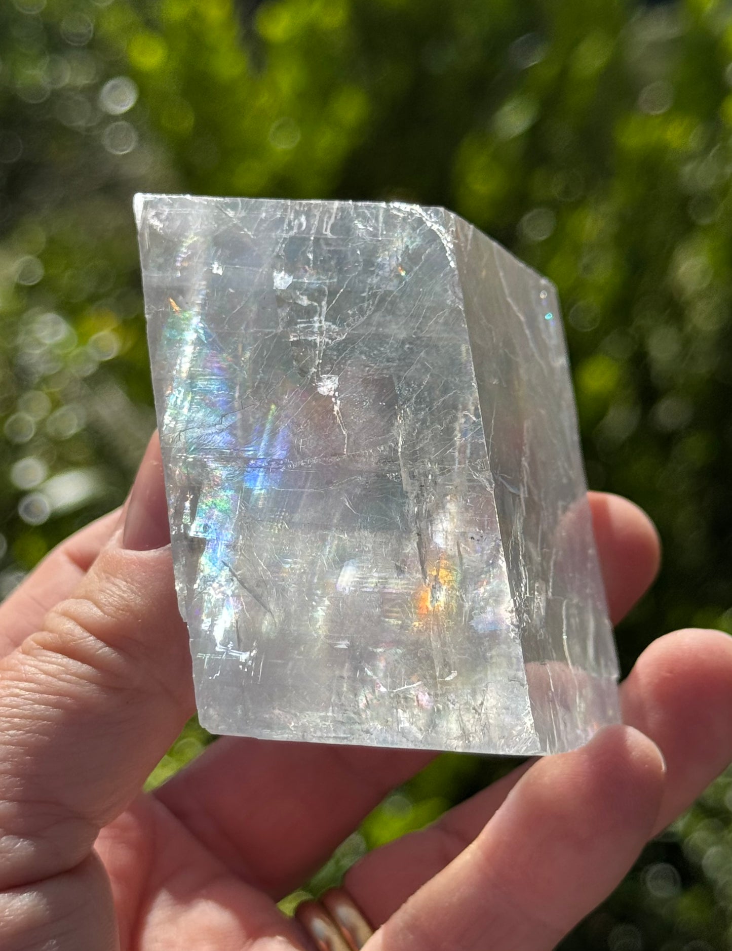 Iceland Spar-Optical Calcite Rhomboid Cube