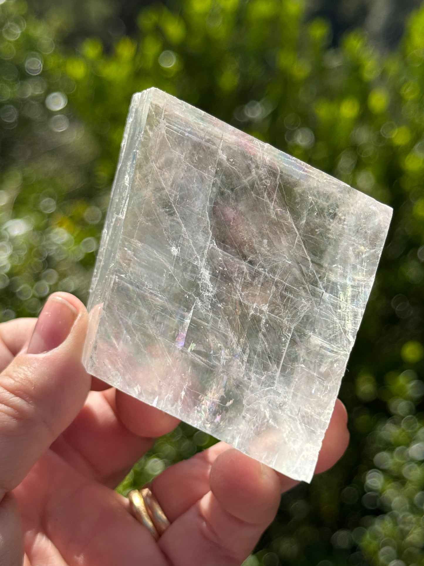 Iceland Spar-Optical Calcite Rhomboid Cube