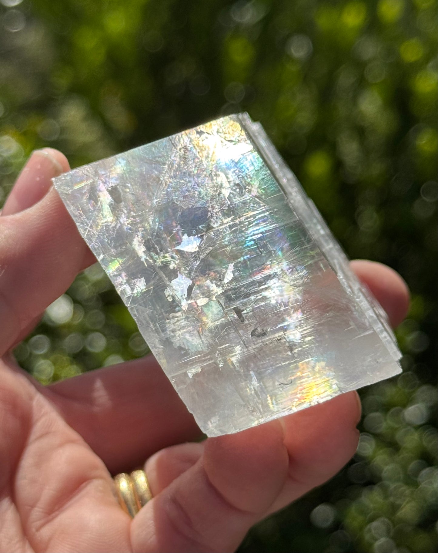 Iceland Spar-Optical Calcite Rhomboid Cube