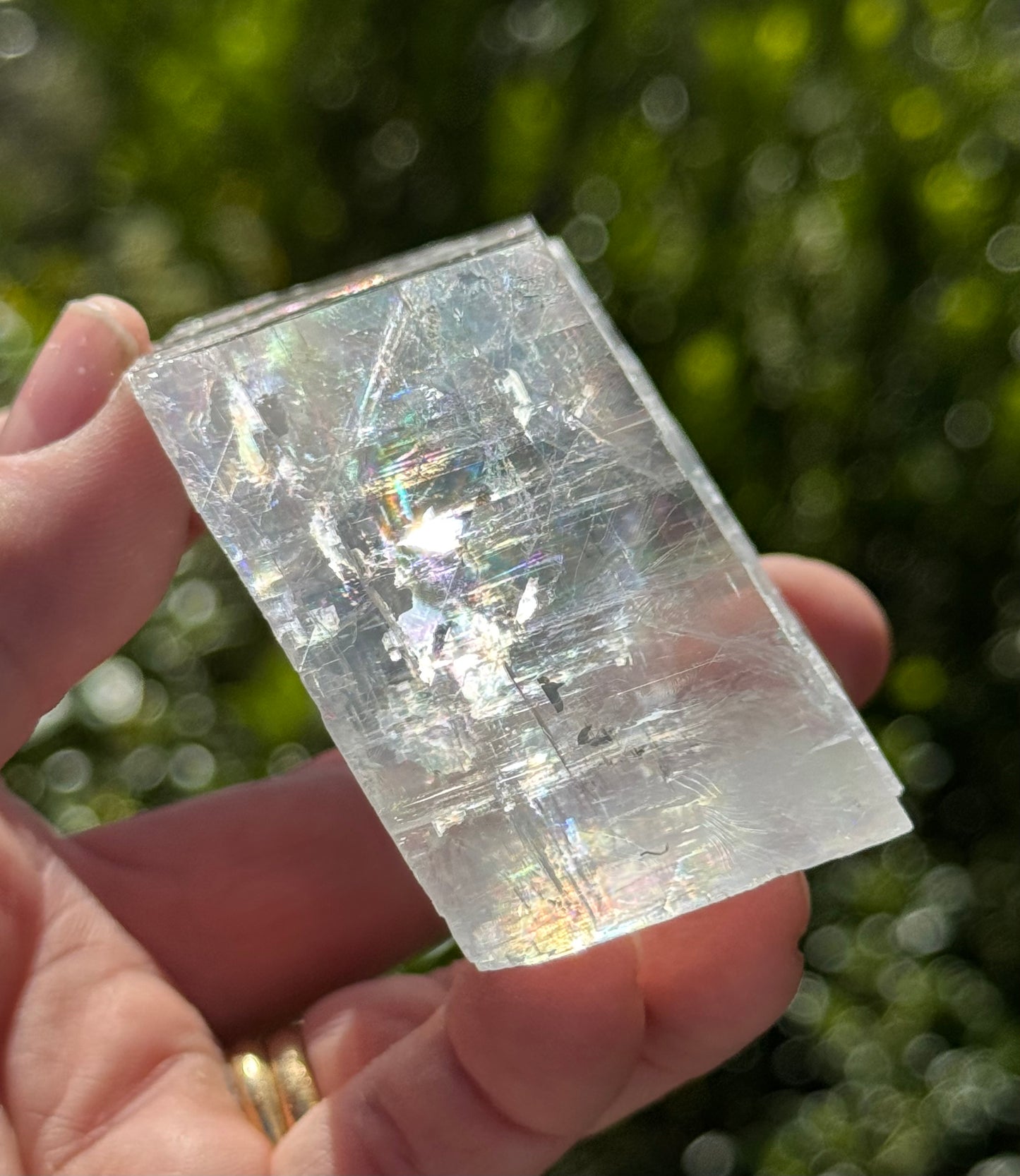 Iceland Spar-Optical Calcite Rhomboid Cube
