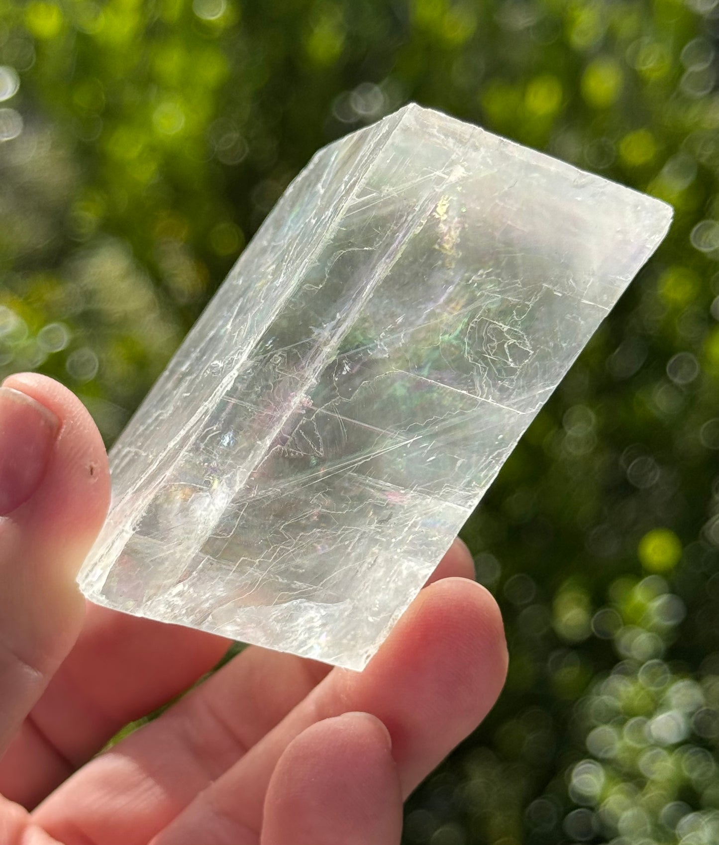 Iceland Spar-Optical Calcite Rhomboid Cube