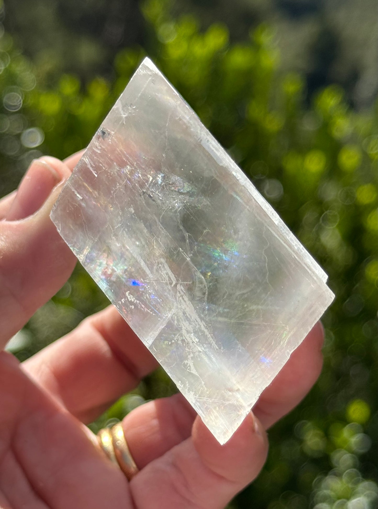 Iceland Spar-Optical Calcite Rhomboid Cube